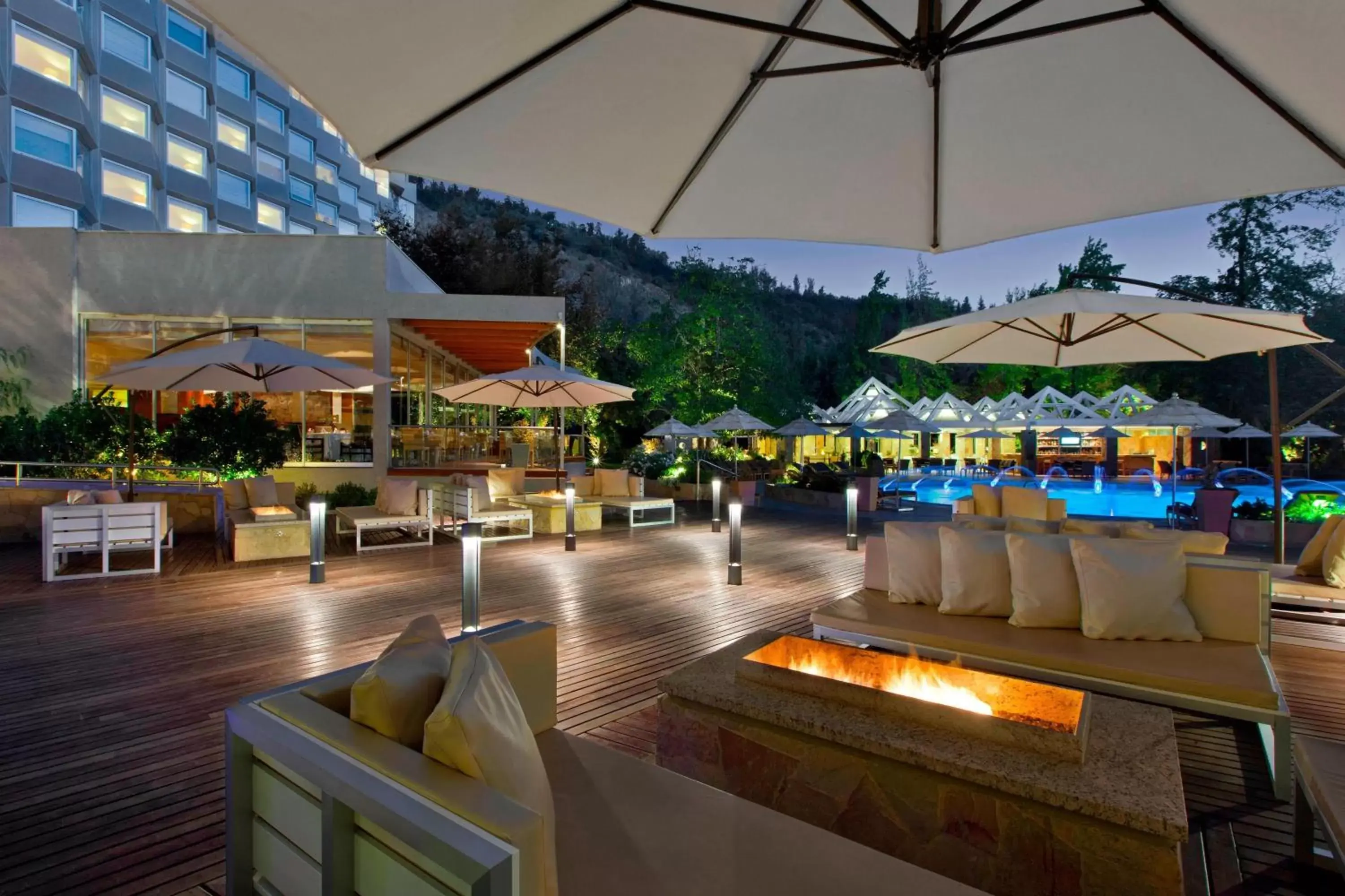 Swimming pool, Restaurant/Places to Eat in Sheraton Santiago Hotel & Convention Center