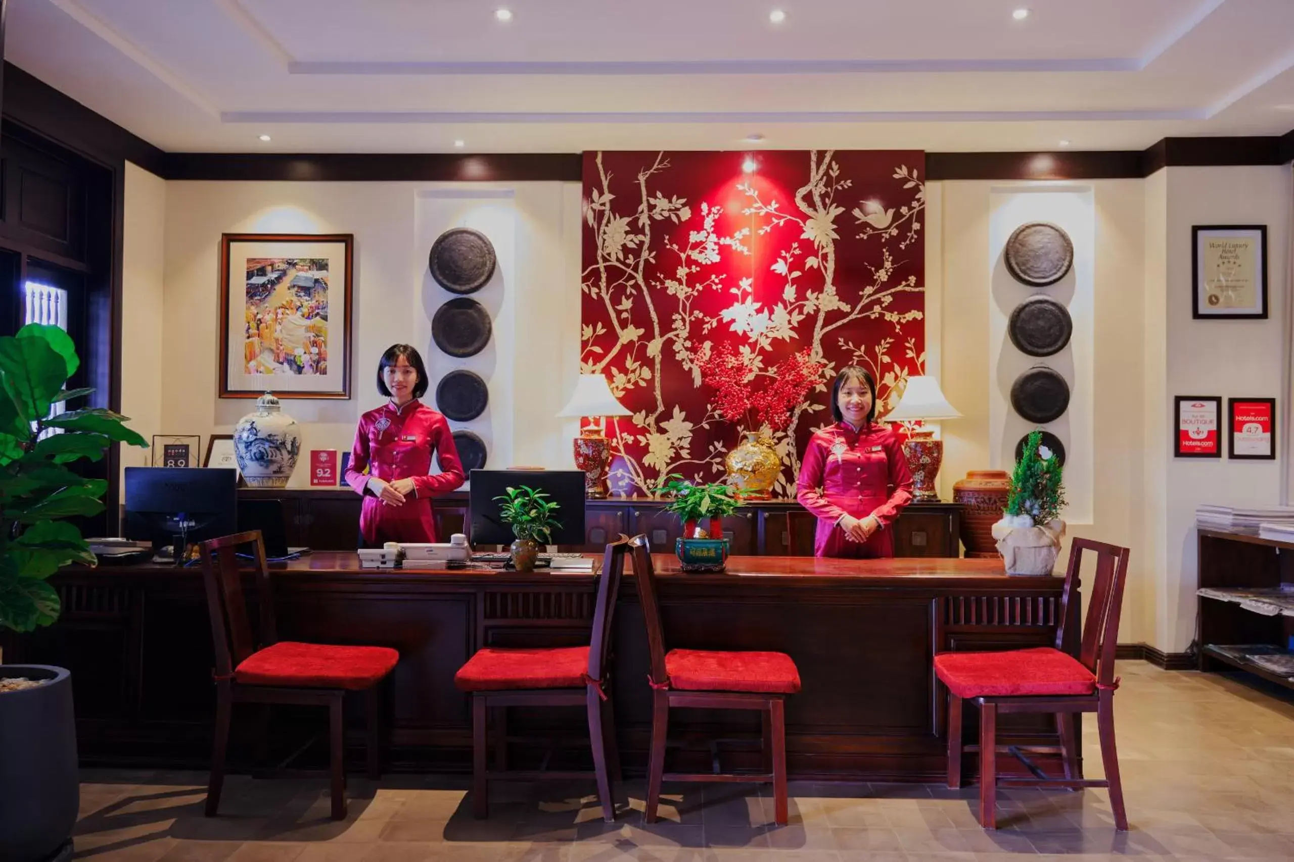 Lobby or reception in Little Hoi An . A Boutique Hotel & Spa