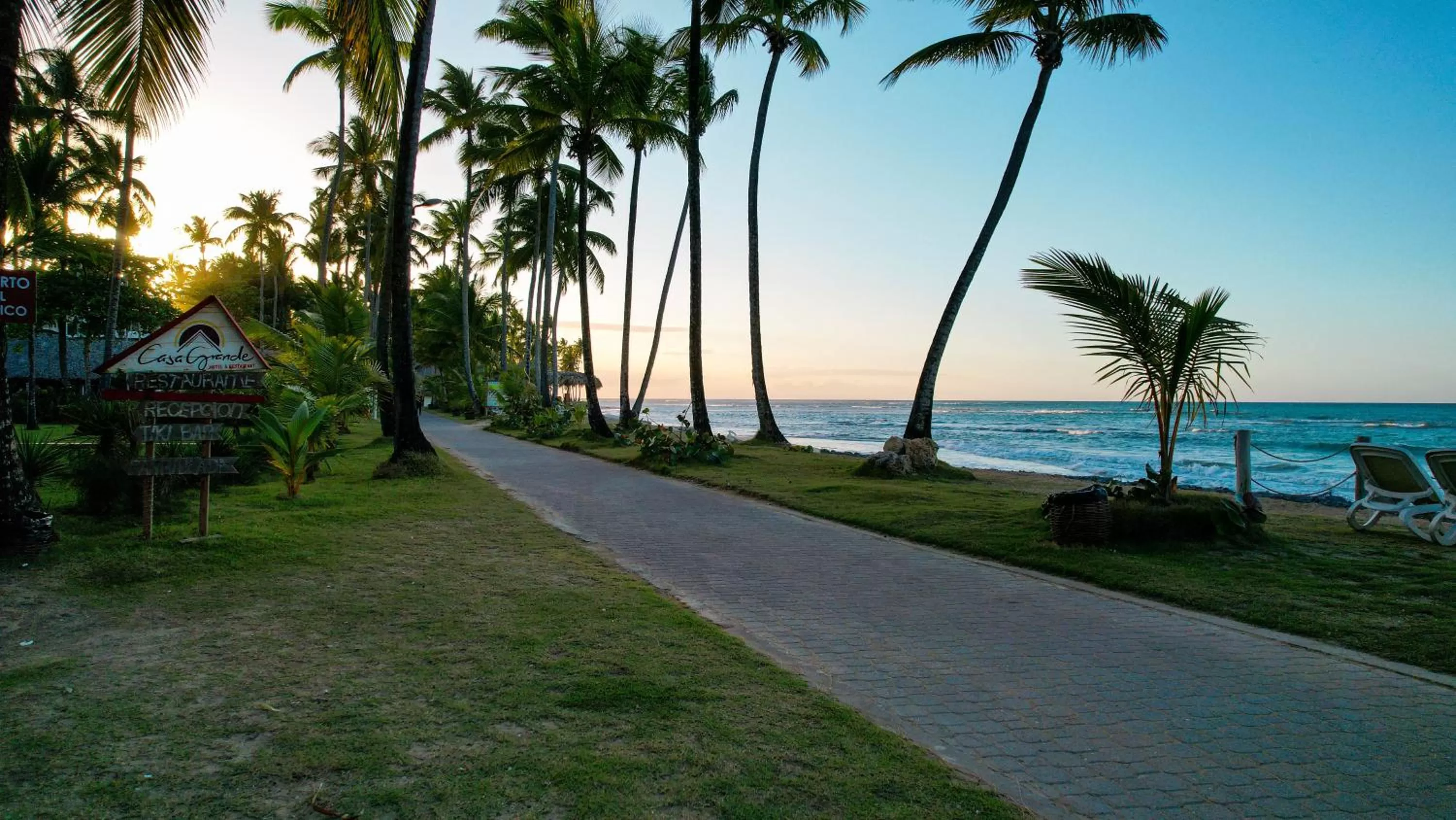 Sunset in Casa Grande Hotel Restaurant