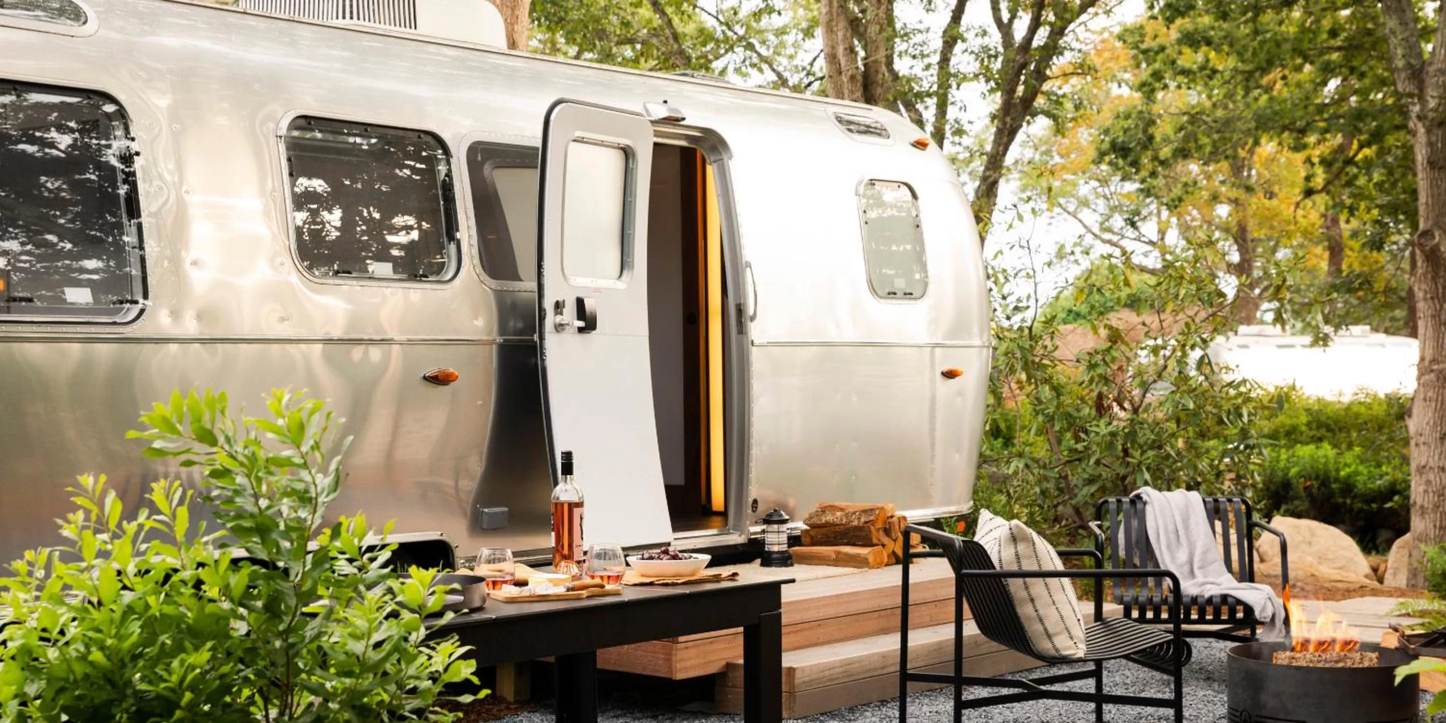 Seating area in AutoCamp Cape Cod