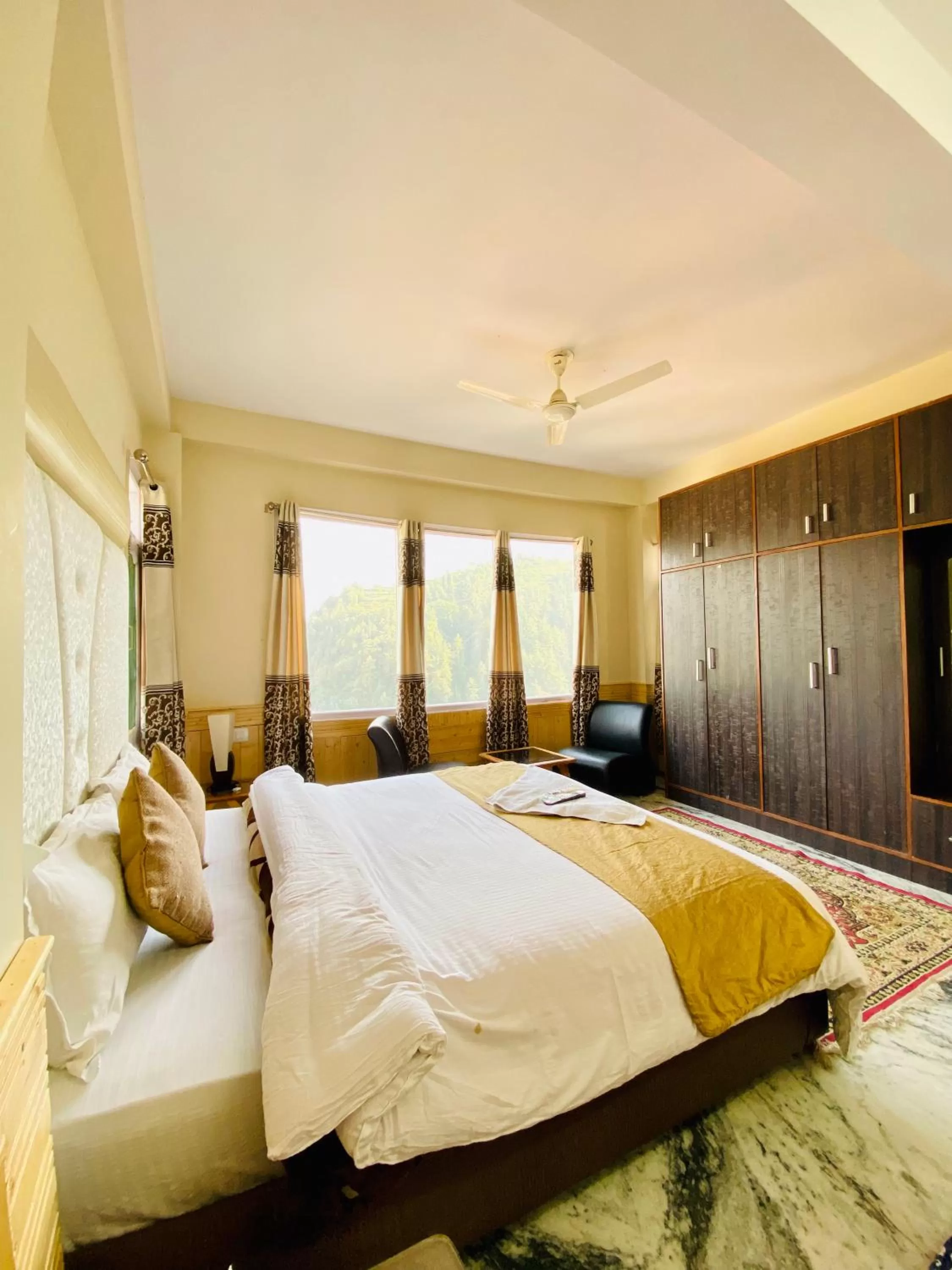 Seating area in Sai Cottage Shimla