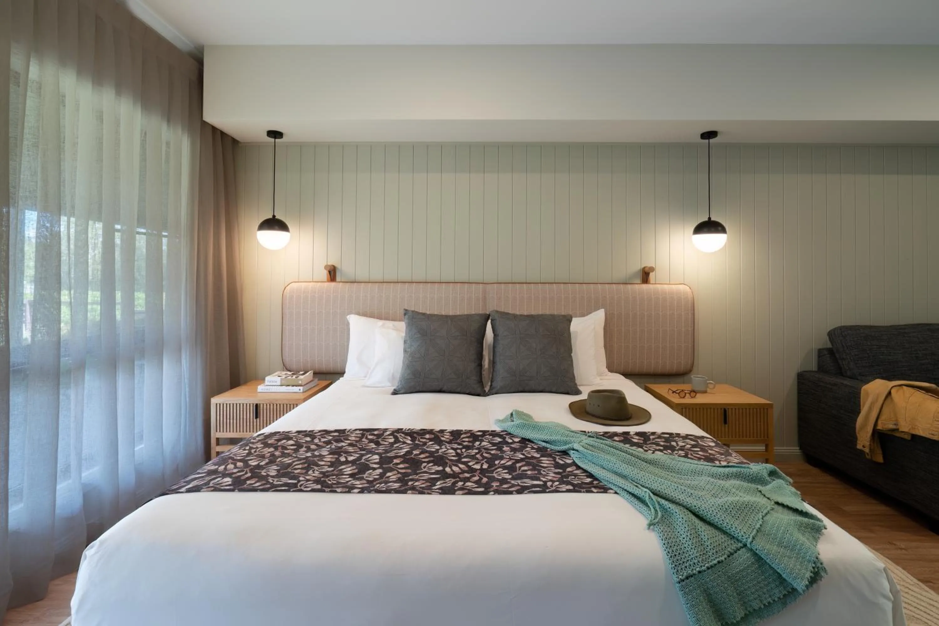 Bed in Hermitage Lodge