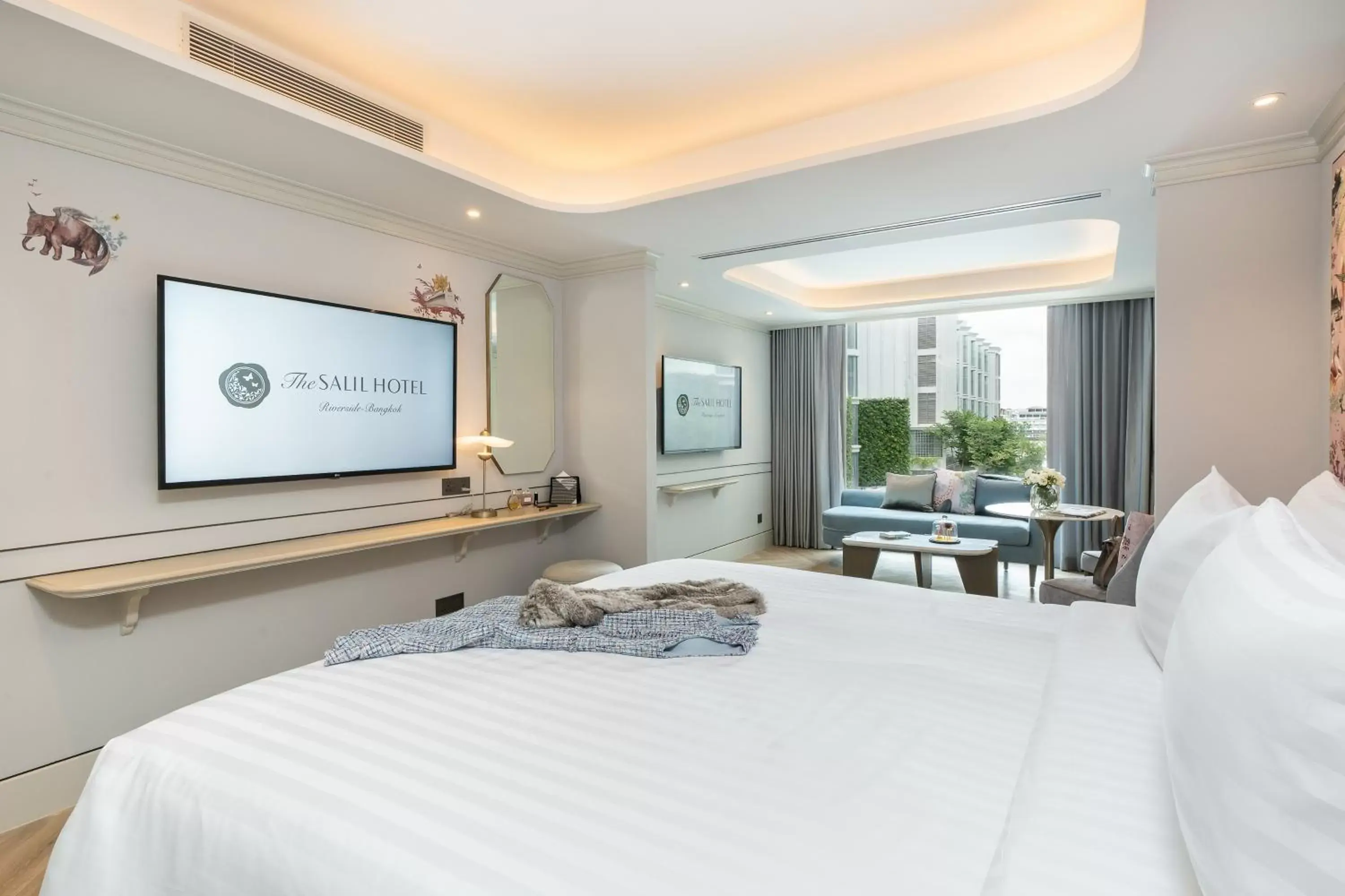 Bed in The Salil Hotel Riverside Bangkok