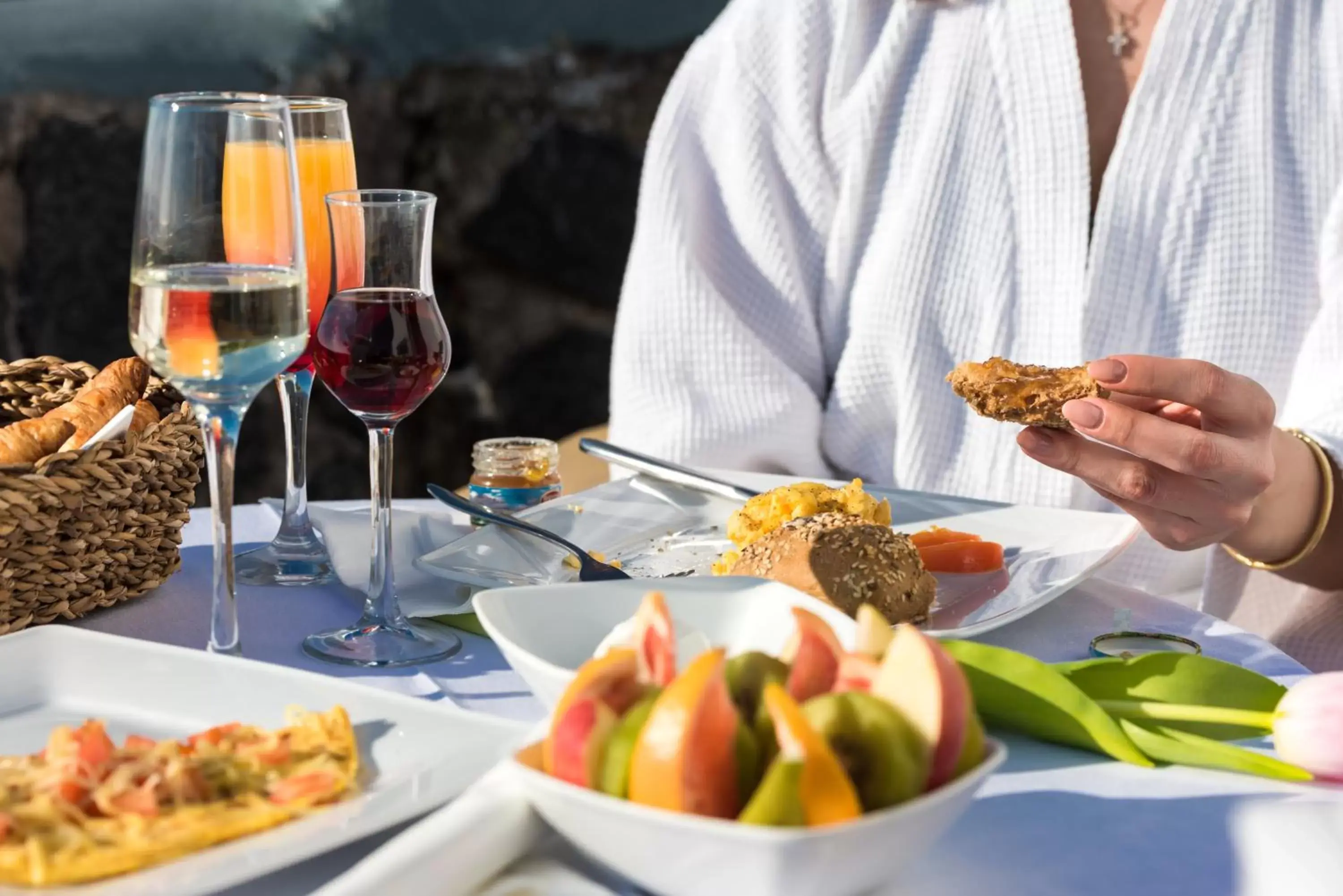 American breakfast in Adamant Suites American breakfast in Adamant Suites