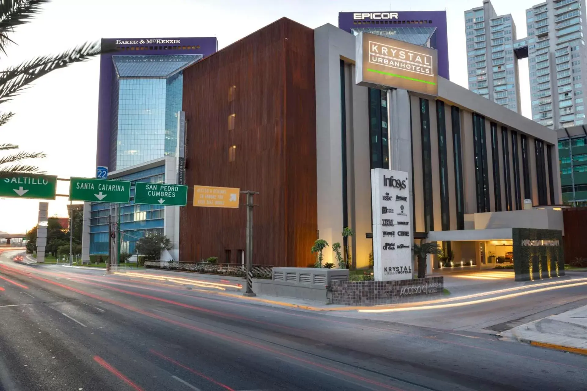 Quiet street view, Property Building in Krystal Urban Monterrey San Jeronimo