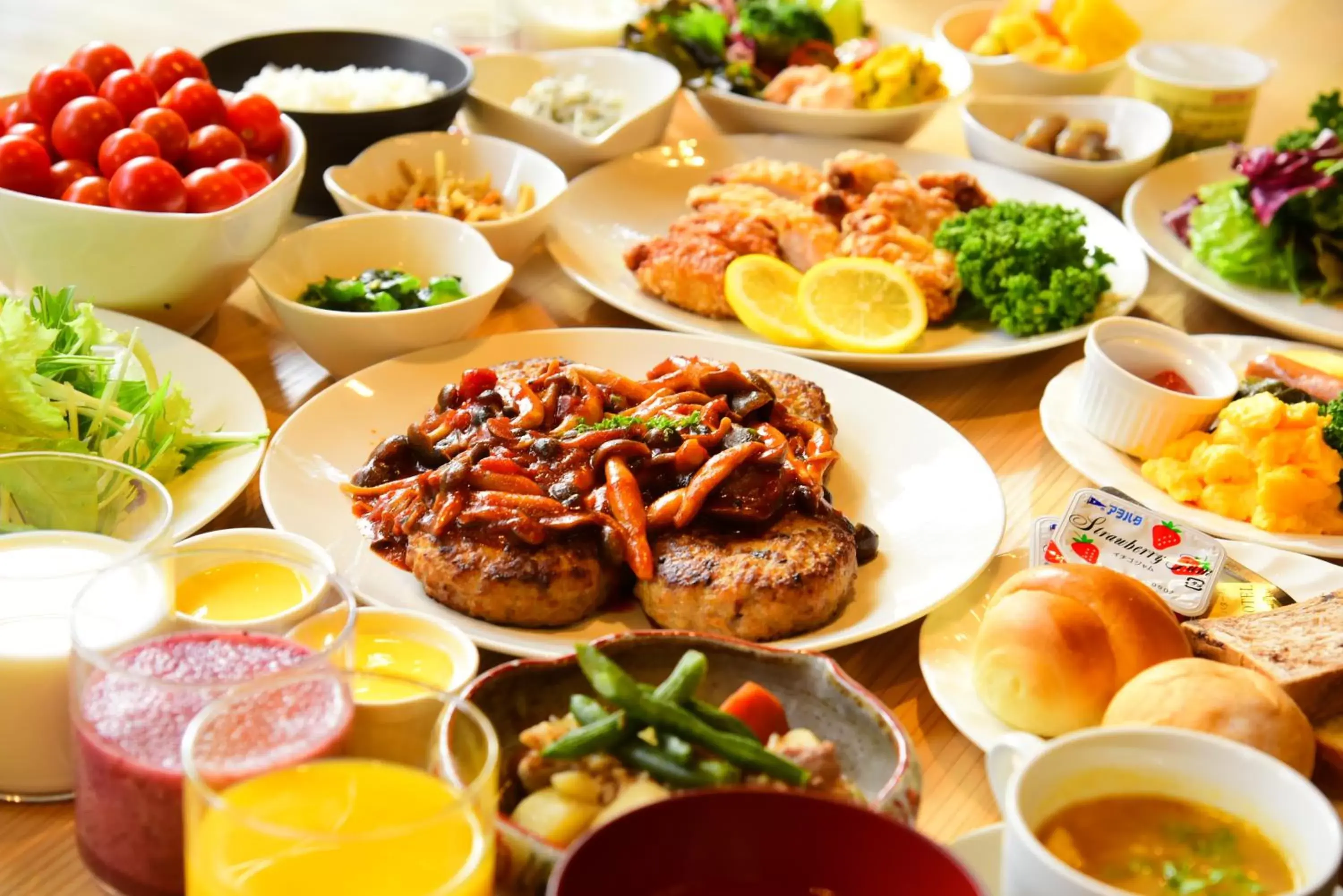 Buffet breakfast in Miyazaki Daiichi Hotel