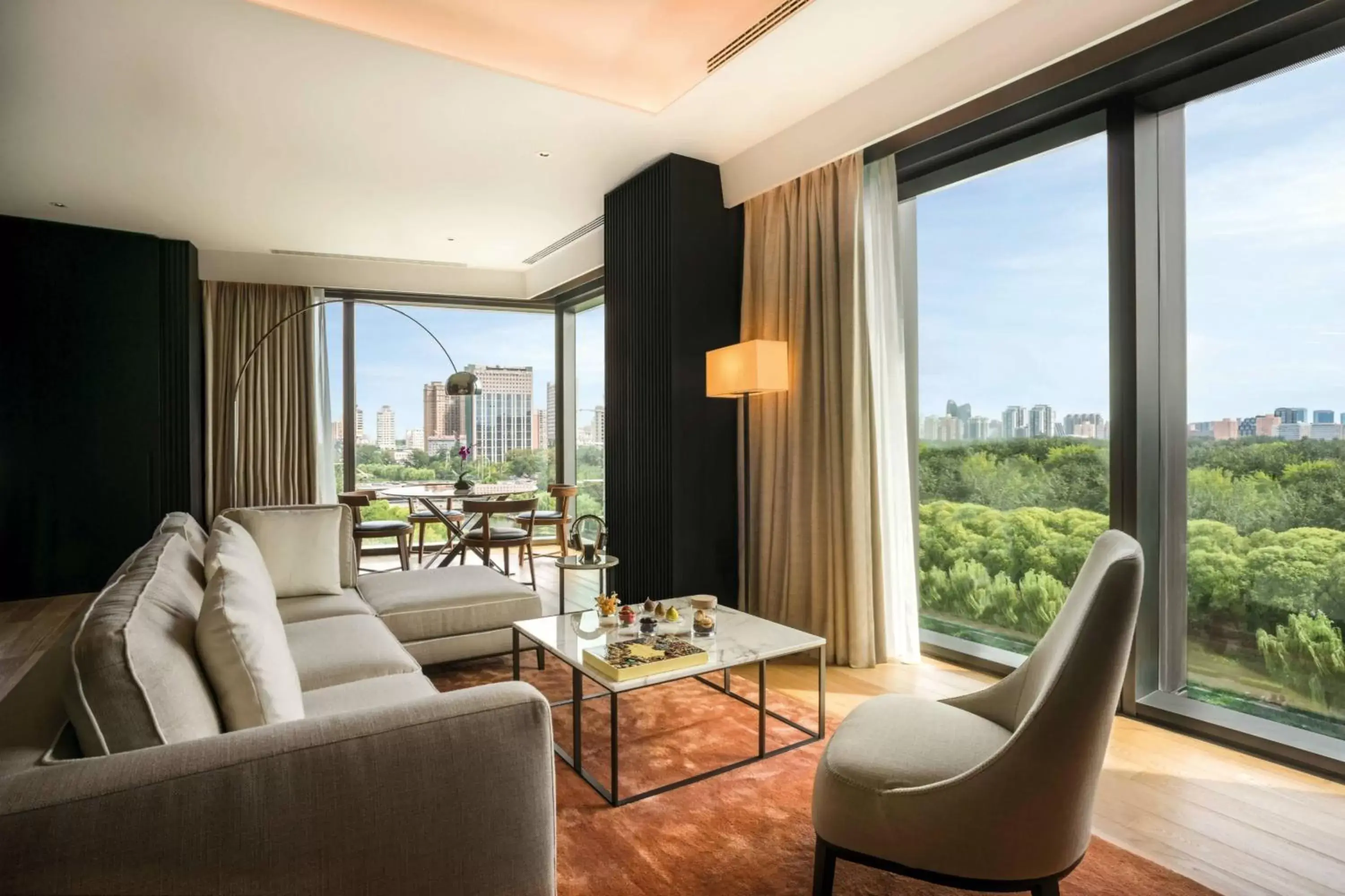 Living room, Seating Area in Bulgari Hotel, Beijing