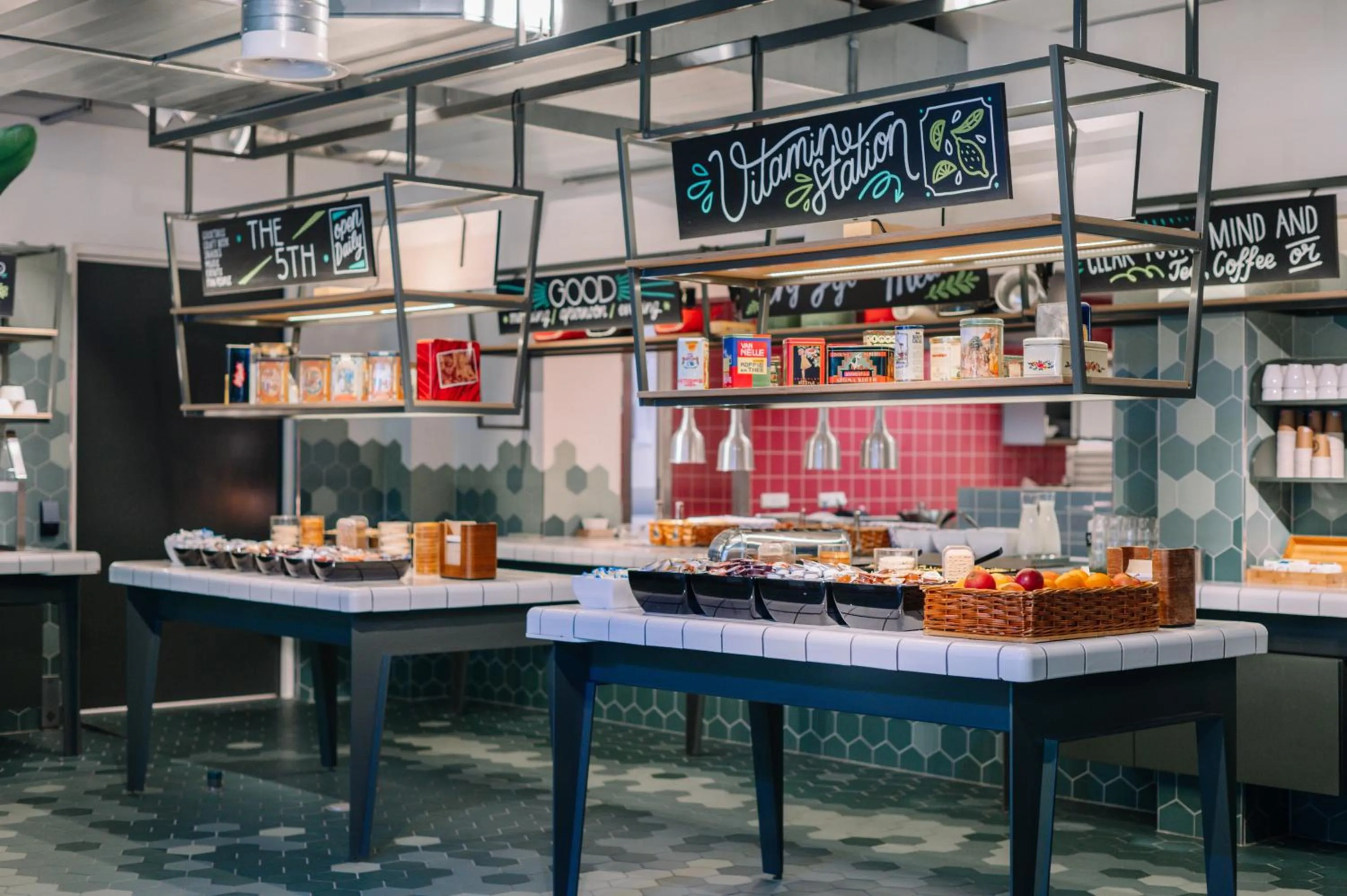 Breakfast in Stayokay Hostel Amsterdam Vondelpark