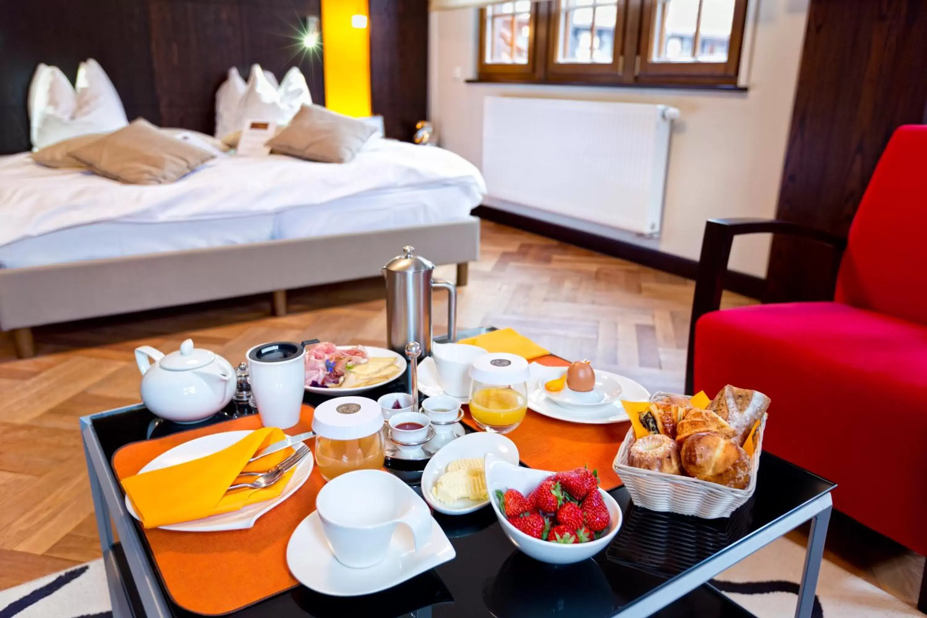 Bed in Hotel - Restaurant Le Cerf & Spa