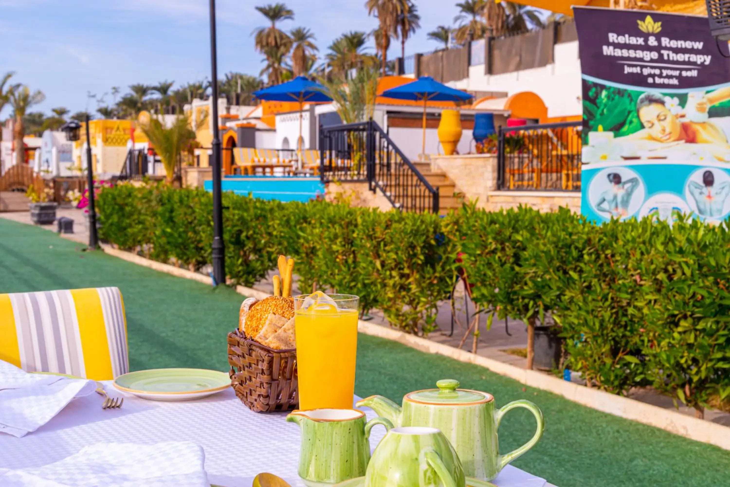 Patio, Pool View in Sonesta Nouba Hotel Aswan