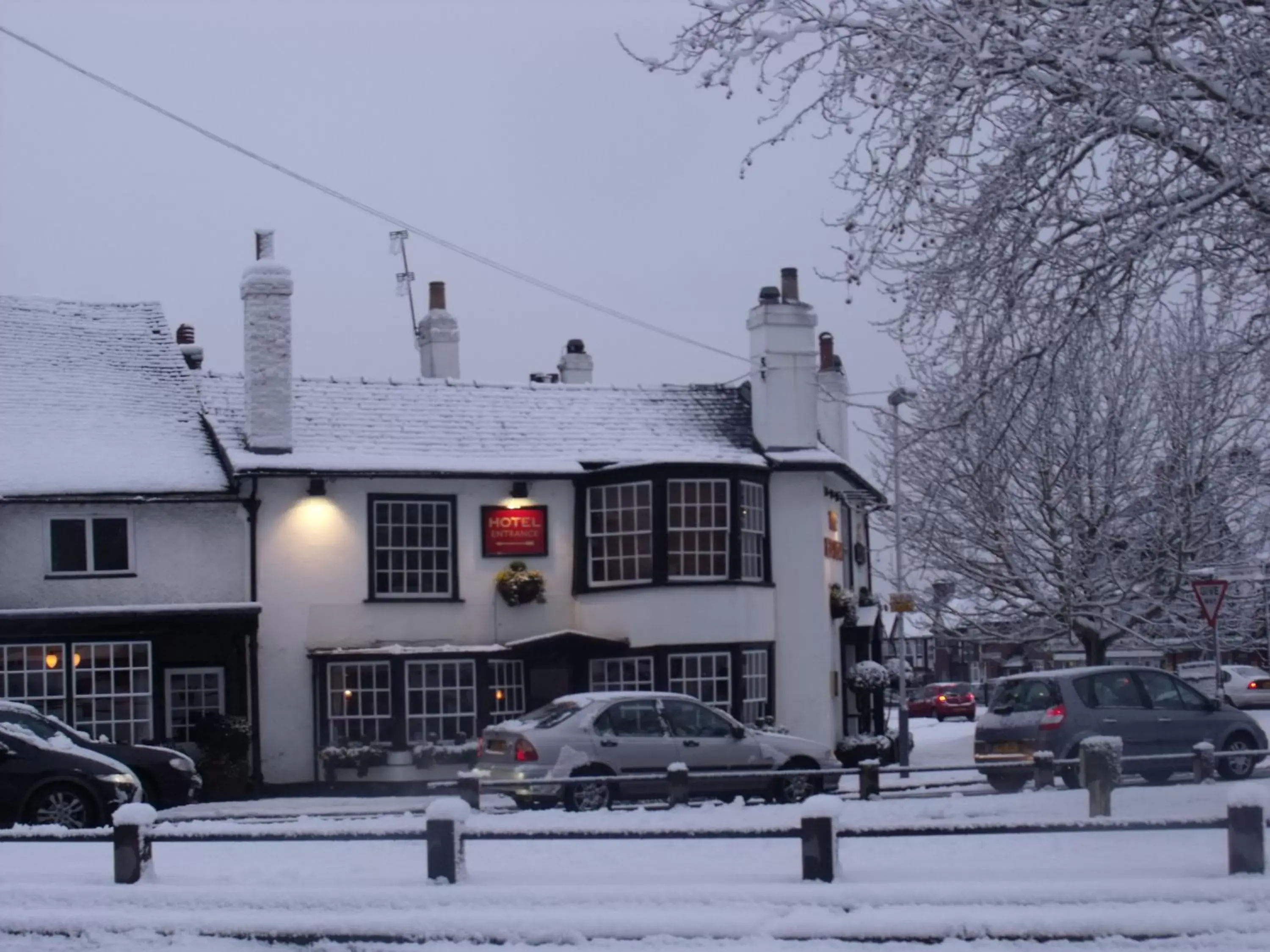 Property building, Winter in The Red Lion Hotel
