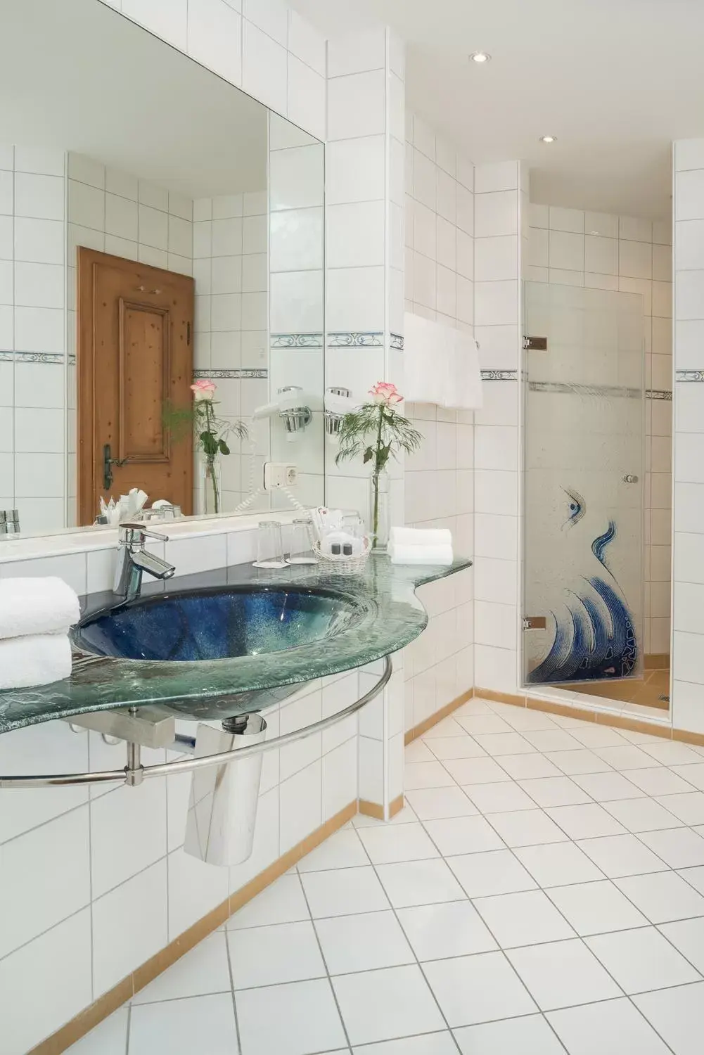 Bathroom in Hotel Obermaier