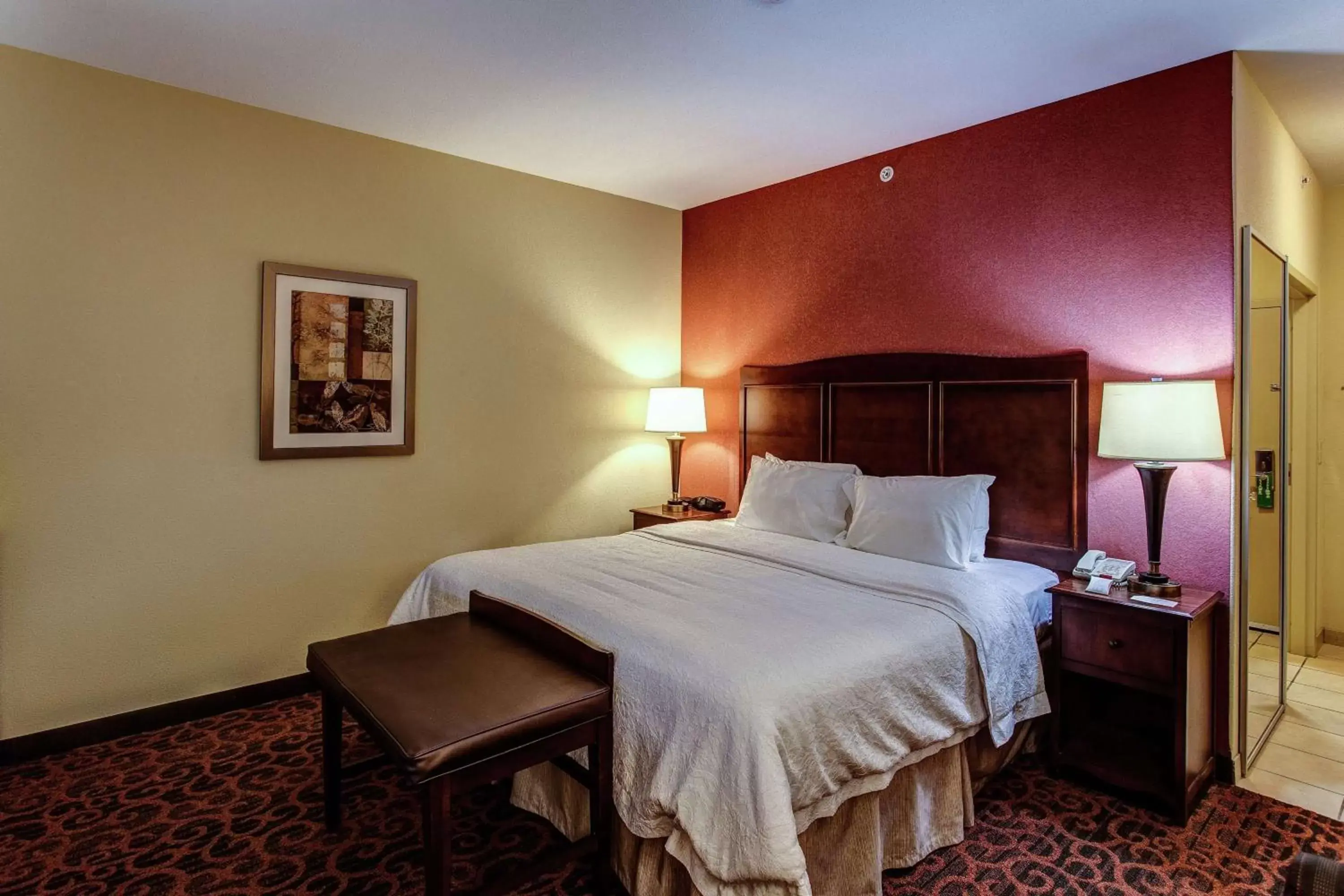 Bed in Hampton Inn Junction City Bed in Hampton Inn Junction City