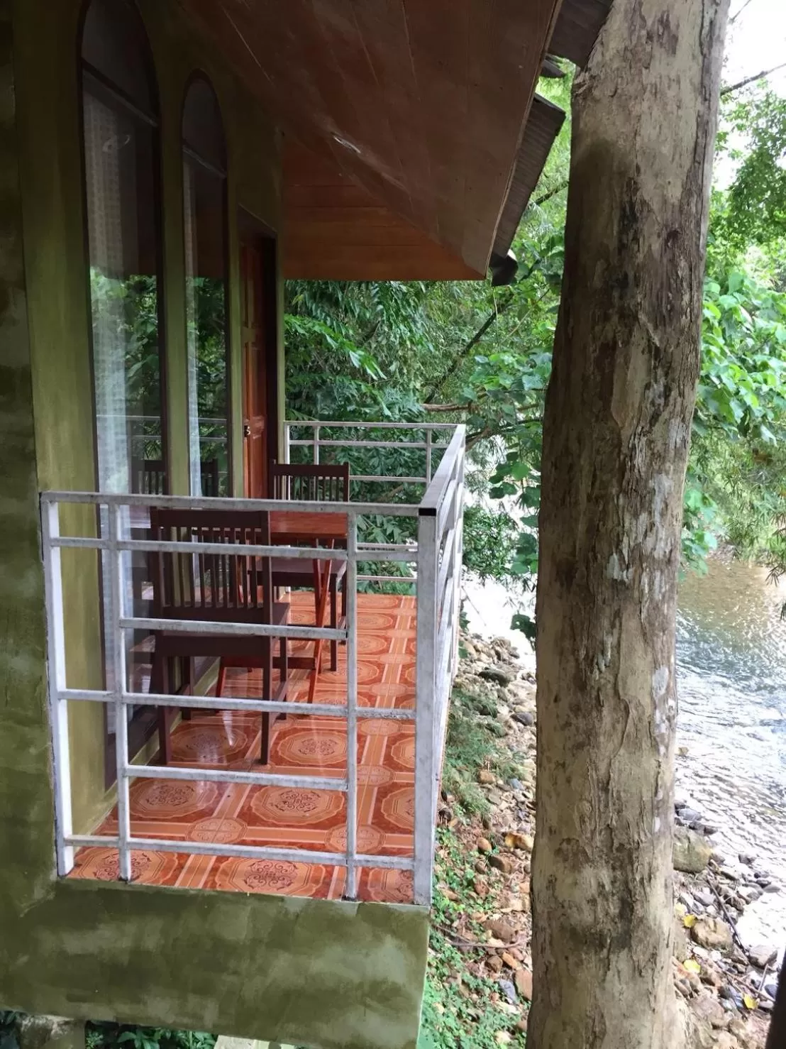 Balcony/Terrace in Khao Sok Jungle Huts Resort
