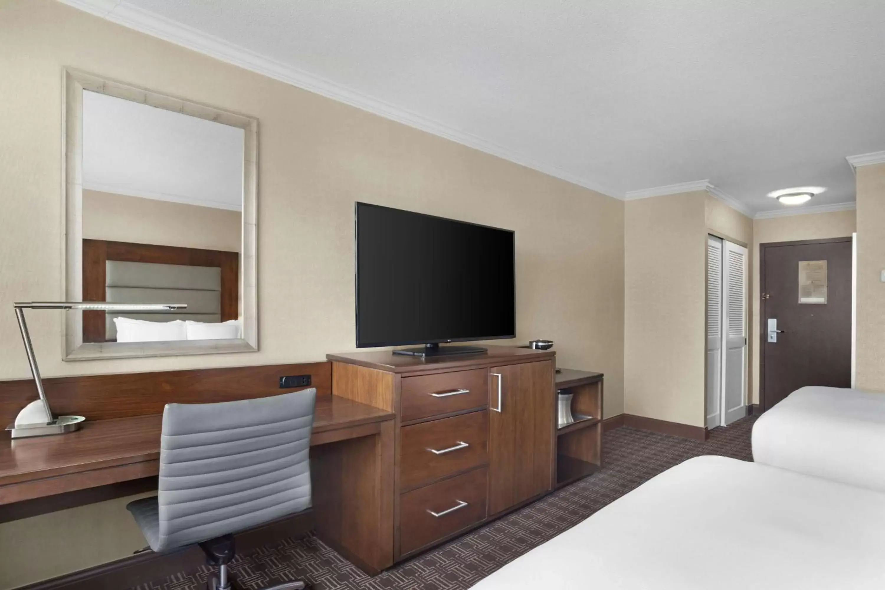 Bedroom, TV/Entertainment Center in Hilton Arlington National Landing