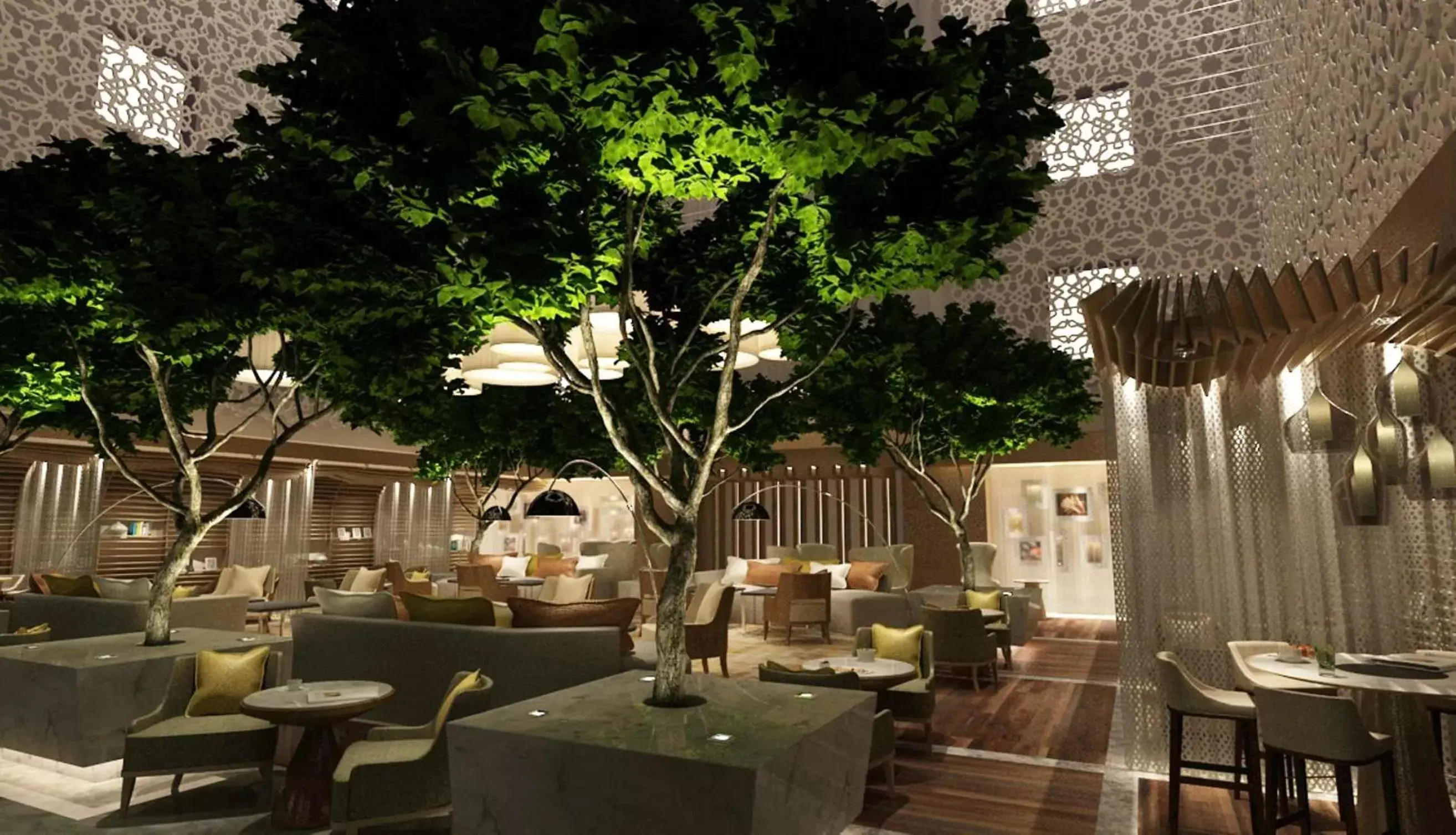 Dining area, Restaurant/Places to Eat in DoubleTree by Hilton Hotel Riyadh - Al Muroj Business Gate