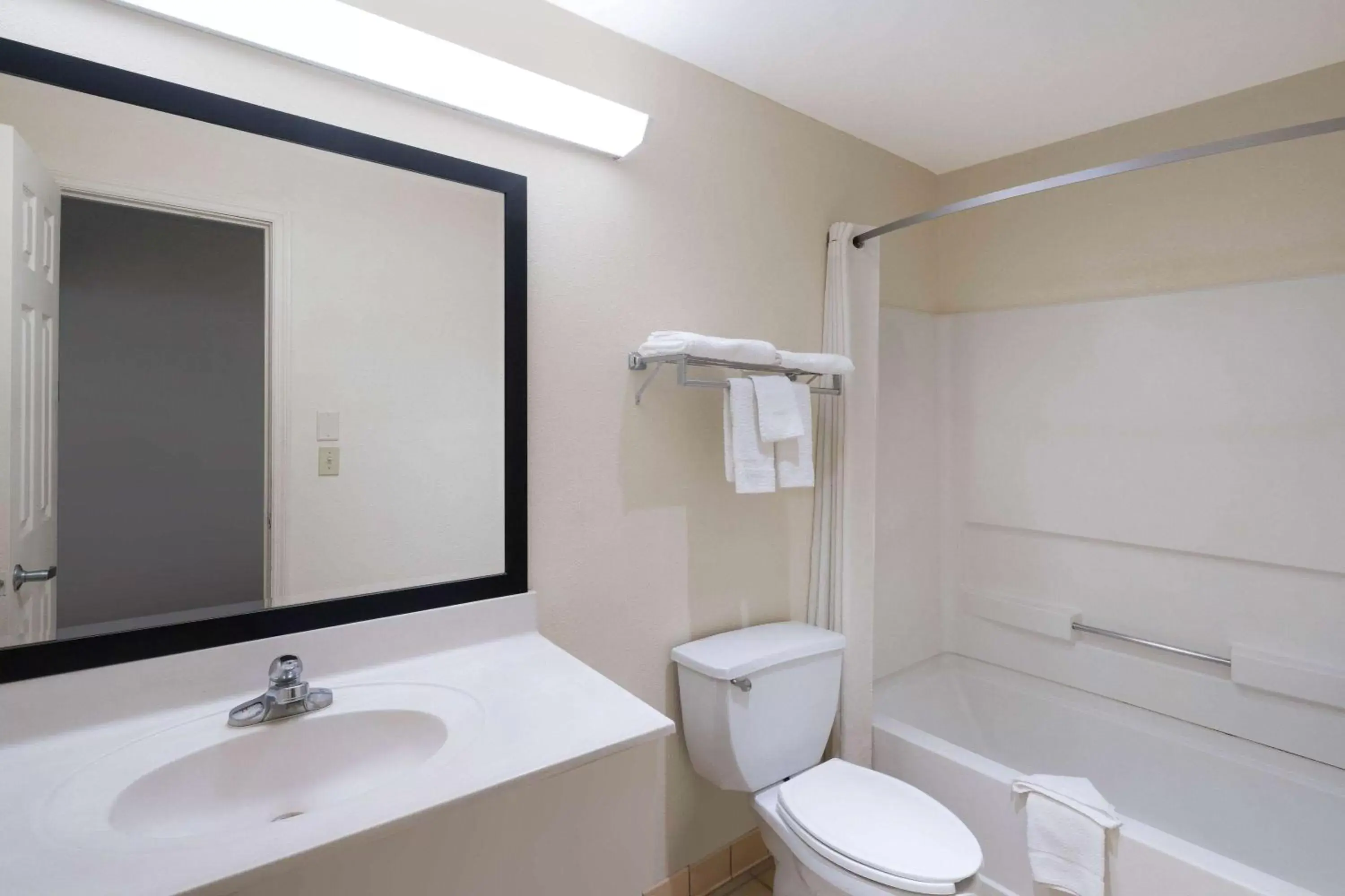 Bathroom in Super 8 by Wyndham Cleveland