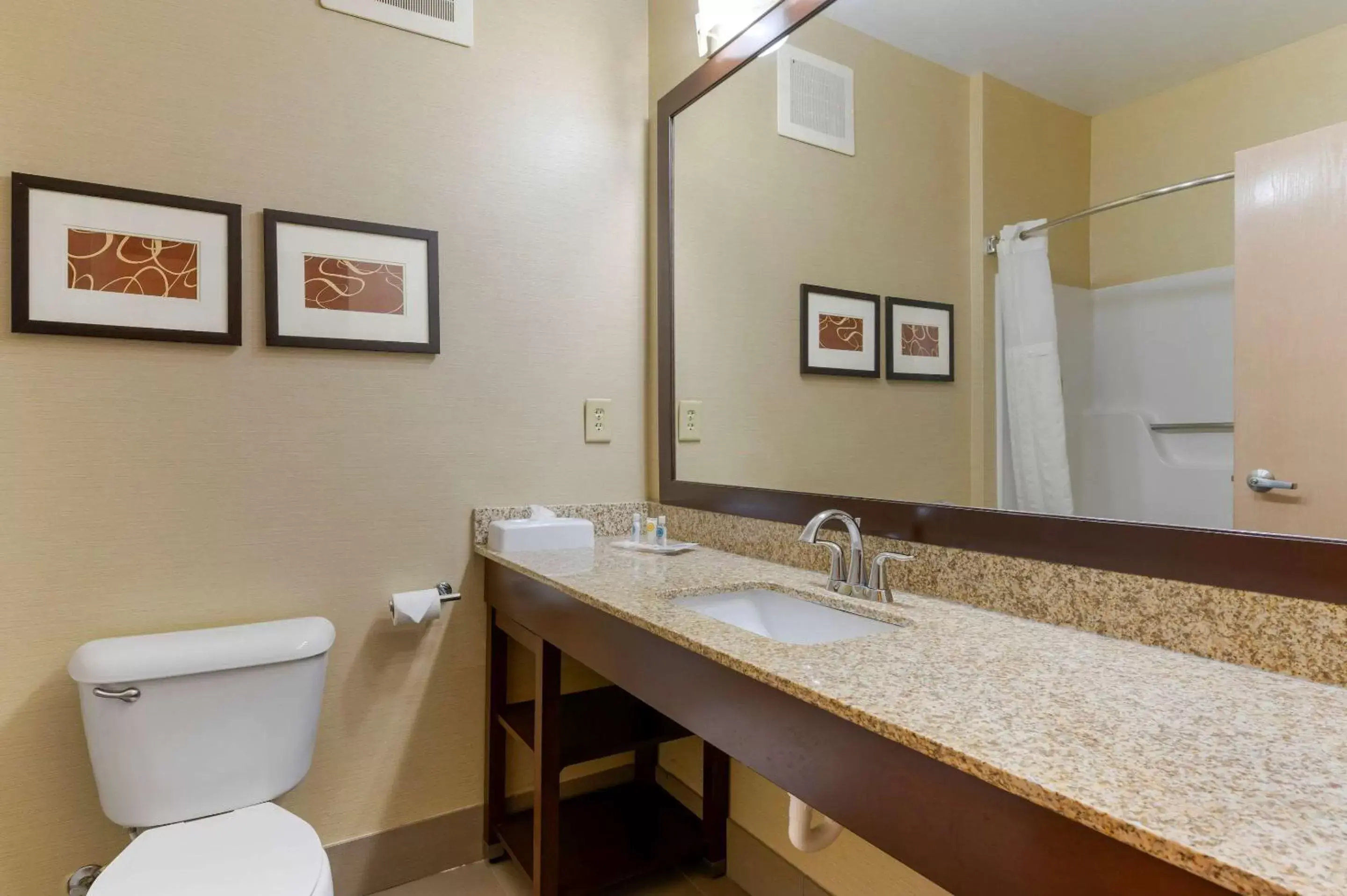 Bathroom in Comfort Suites Columbus