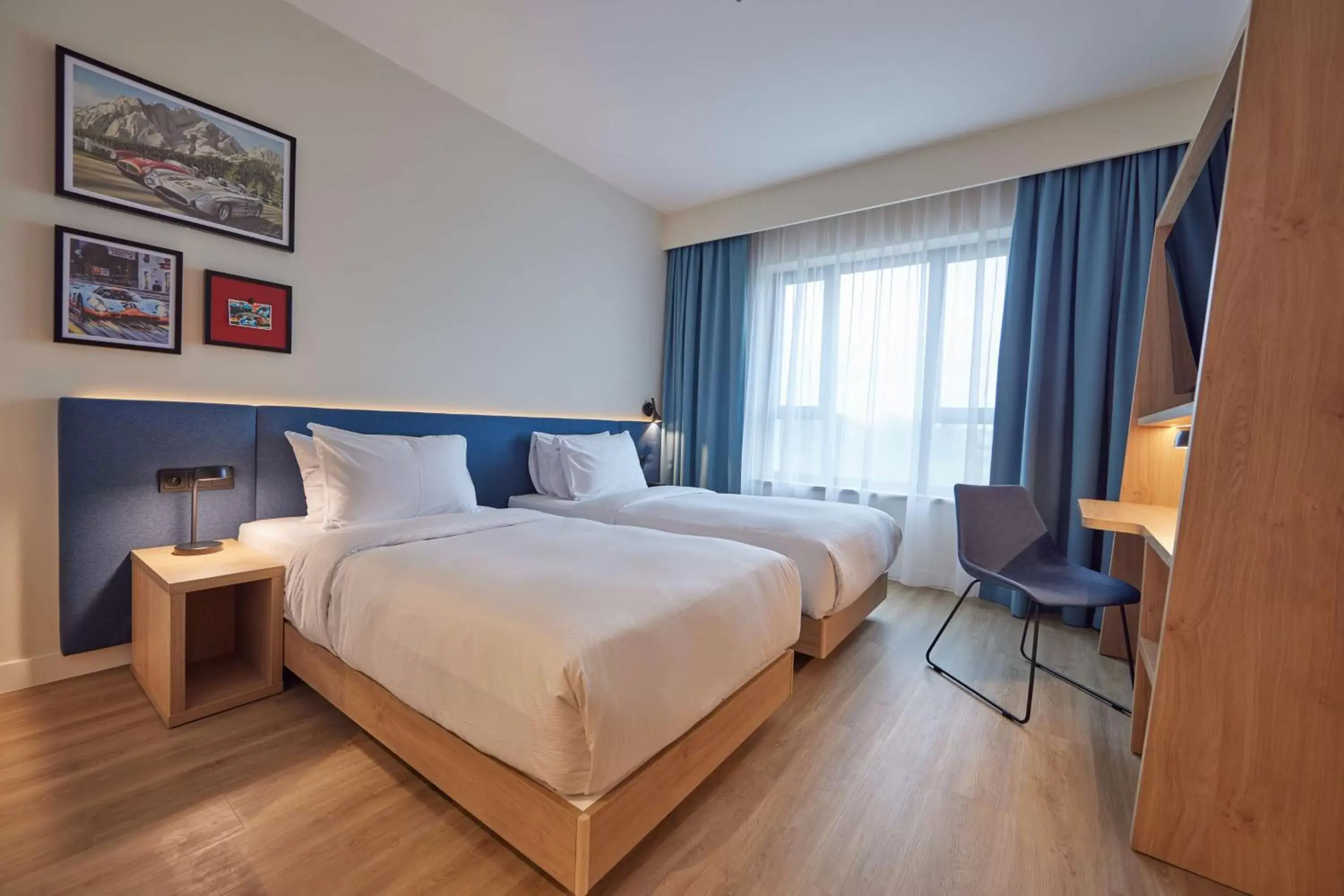 Bedroom, Bed in Hampton By Hilton Poznan Swarzedz Bedroom, Bed in Hampton By Hilton Poznan Swarzedz