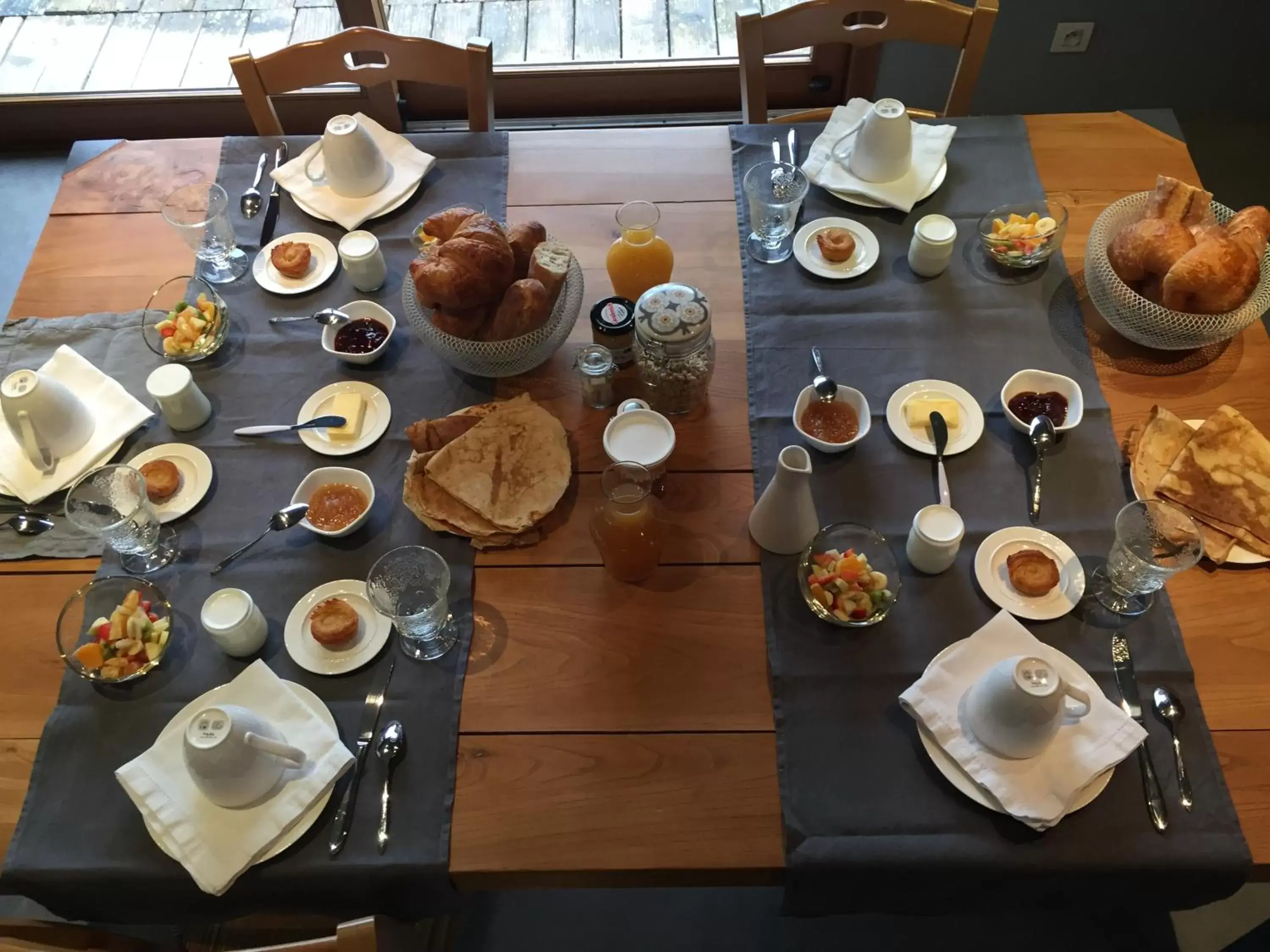 Continental breakfast in Le Clos du Gusquel