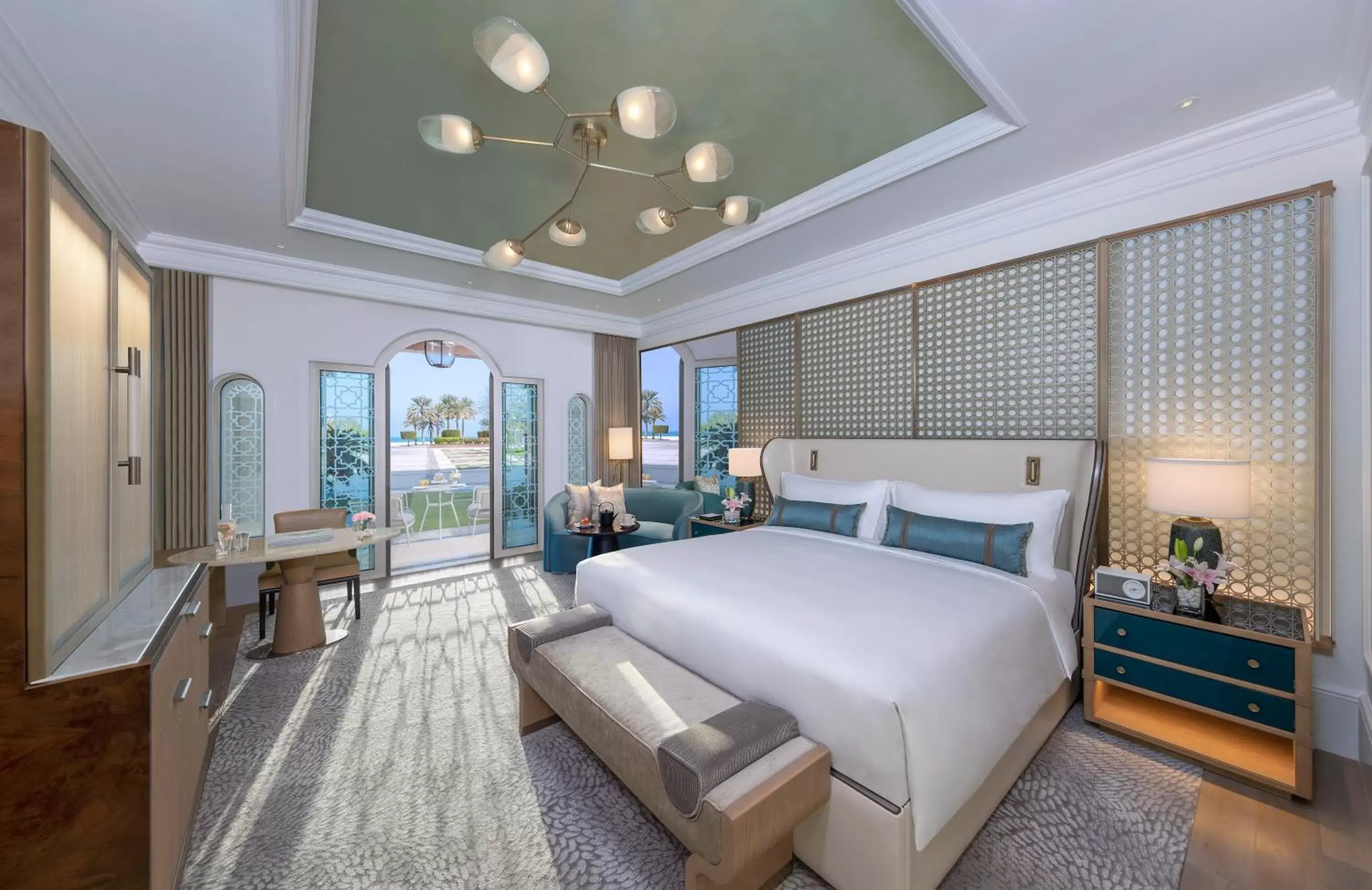 Club Sea View King Room with 24 hours Beachfront Club Lounge Access, including Daily Breakfast, Afternoon Tea, Evening Drinks & Canapes and Exclusive Beach Area in Emirates Palace Mandarin Oriental, Abu Dhabi