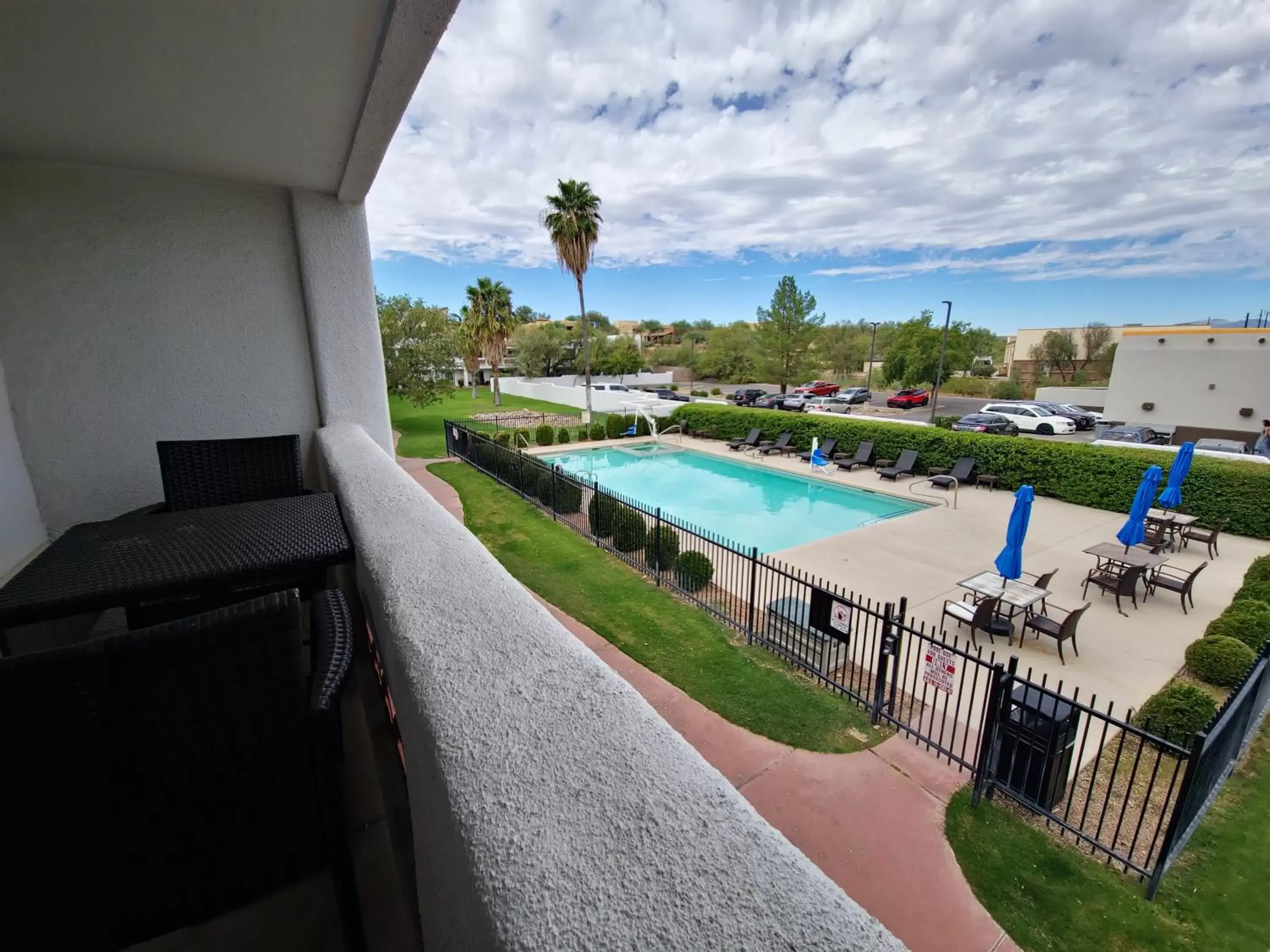 Pool View in Los Viajeros Inn
