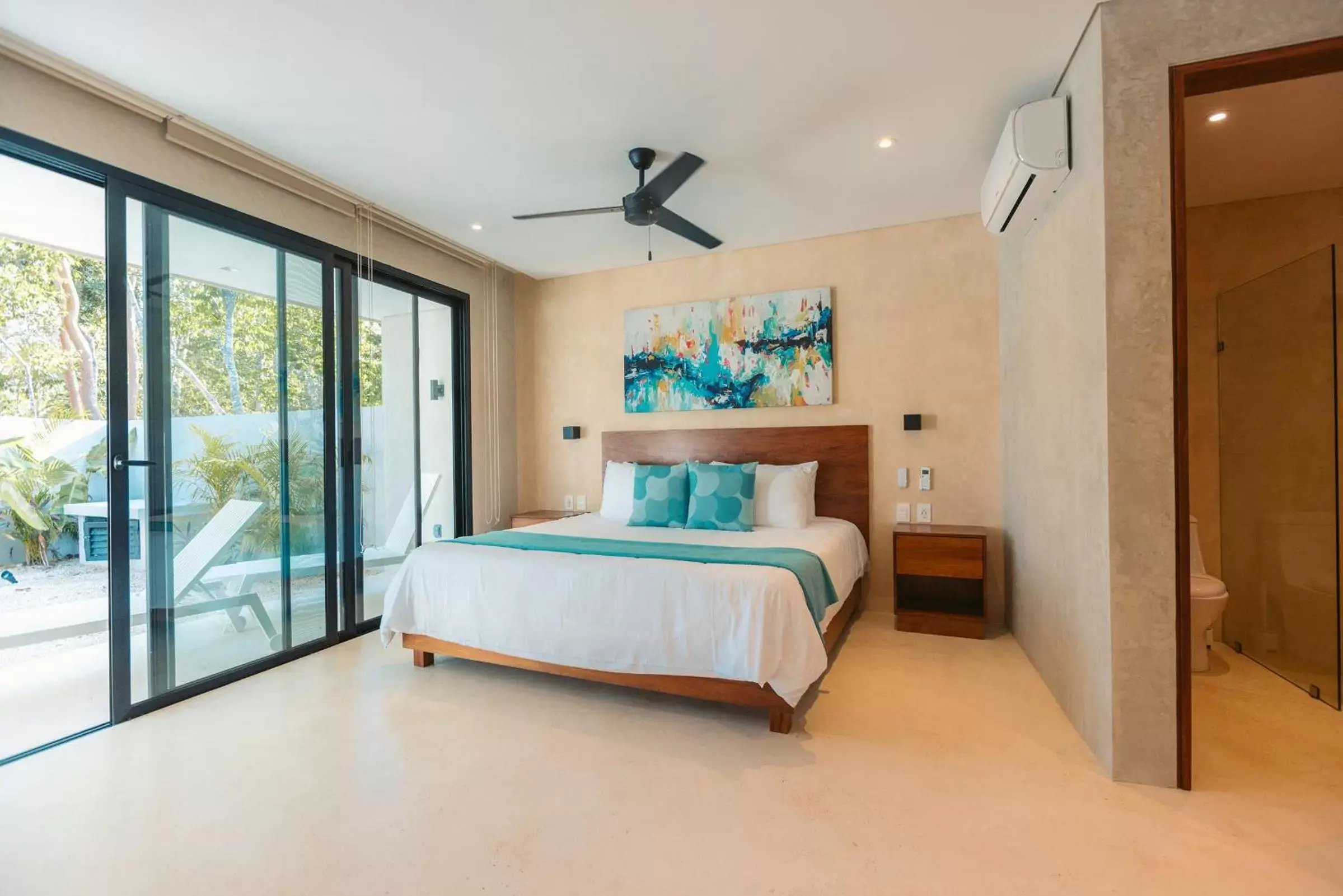 Bed in Suites at TreeTops Tulum