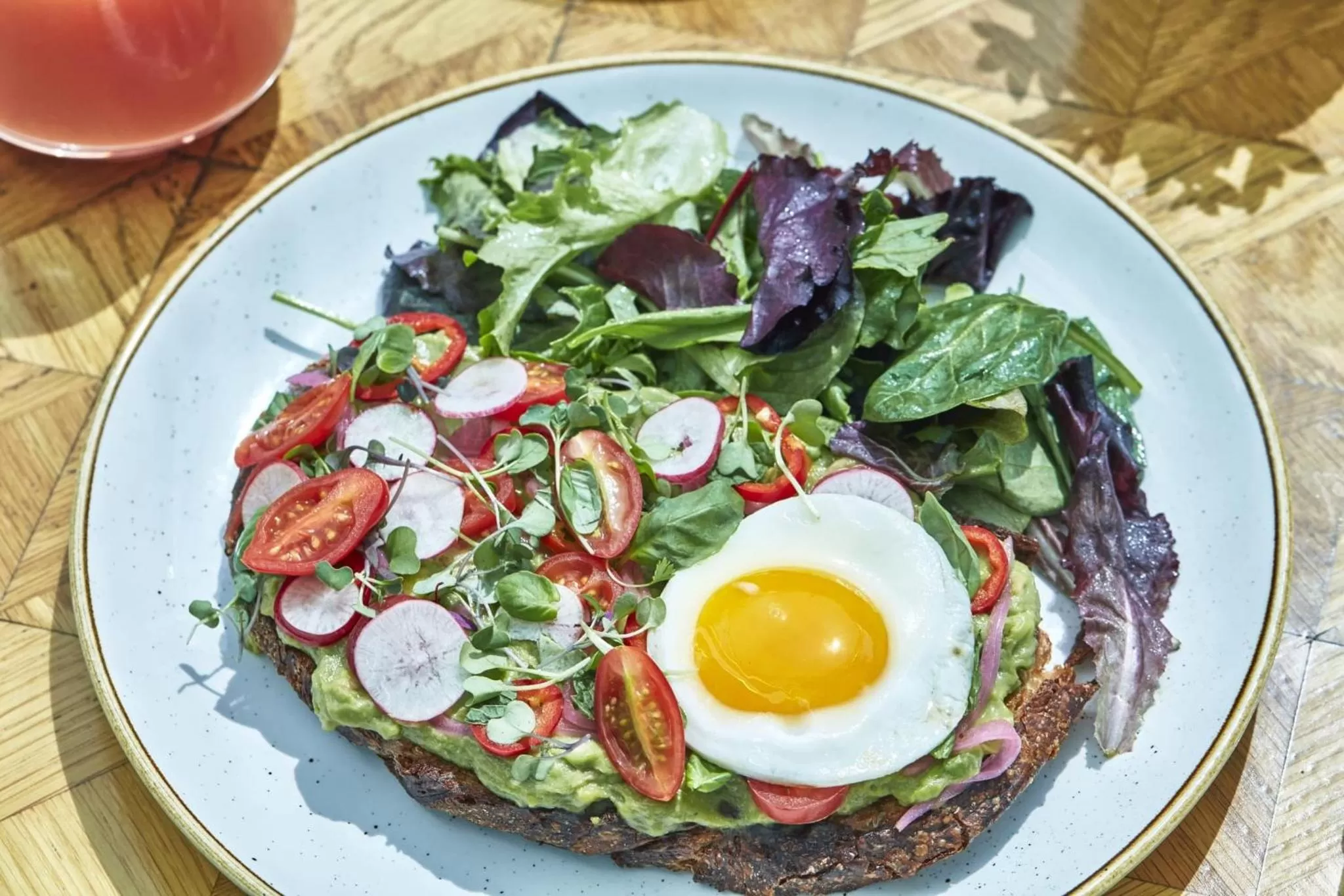 Food close-up in Avalon Hotel Beverly Hills, a Member of Design Hotels