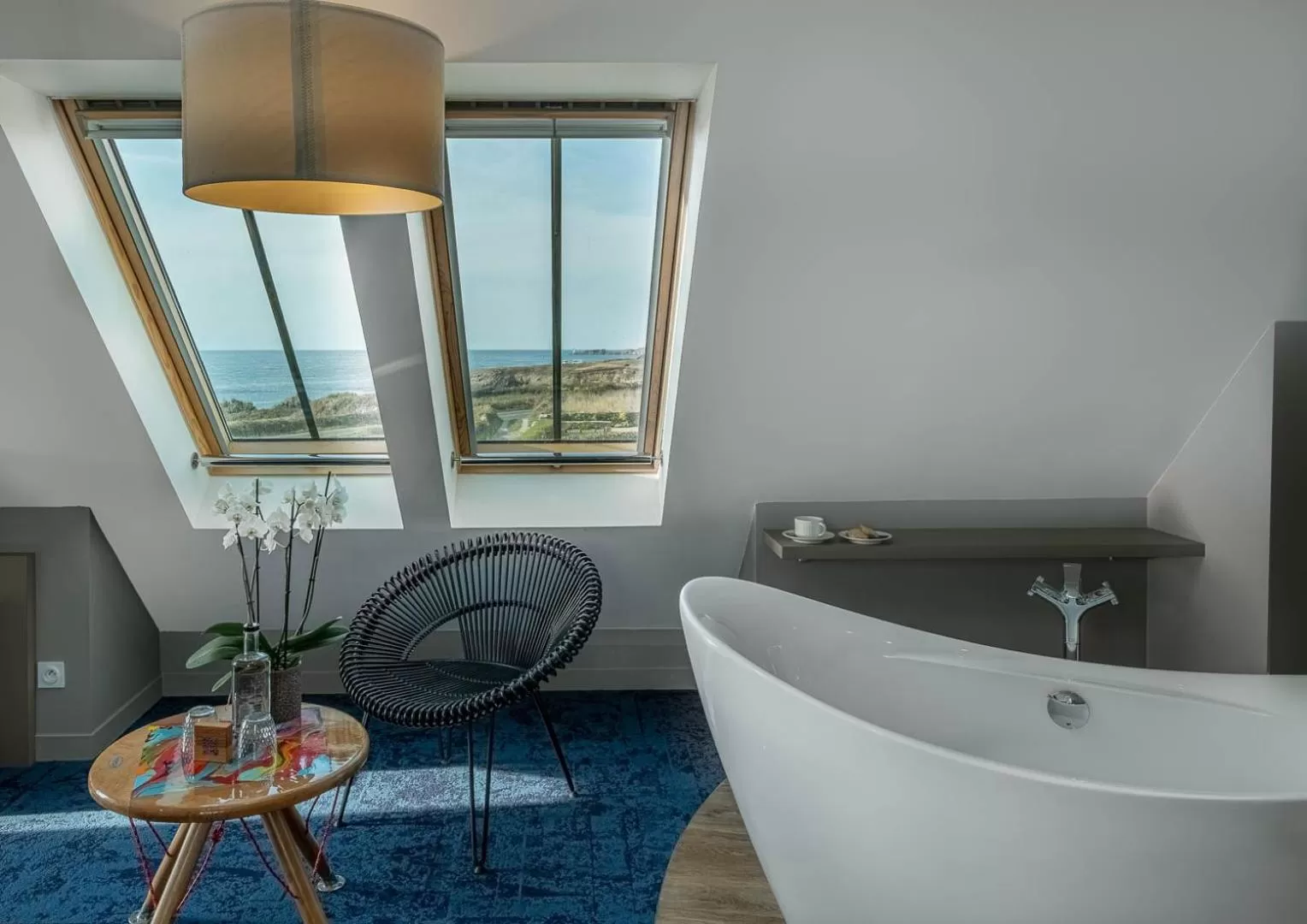 Bath in Hostellerie de la Pointe Saint-Mathieu - SPA & Restaurant