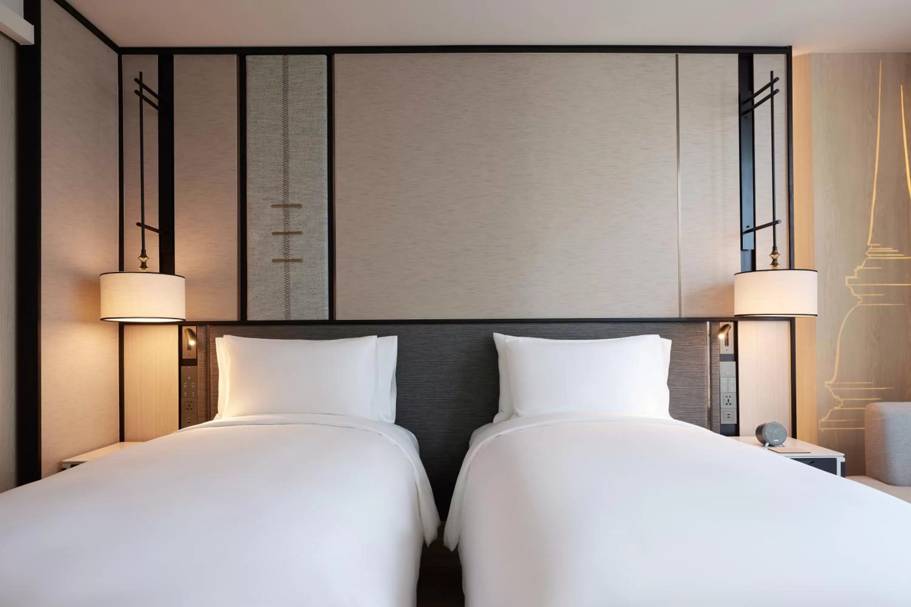 Bed in dusitD2 Samyan Bangkok