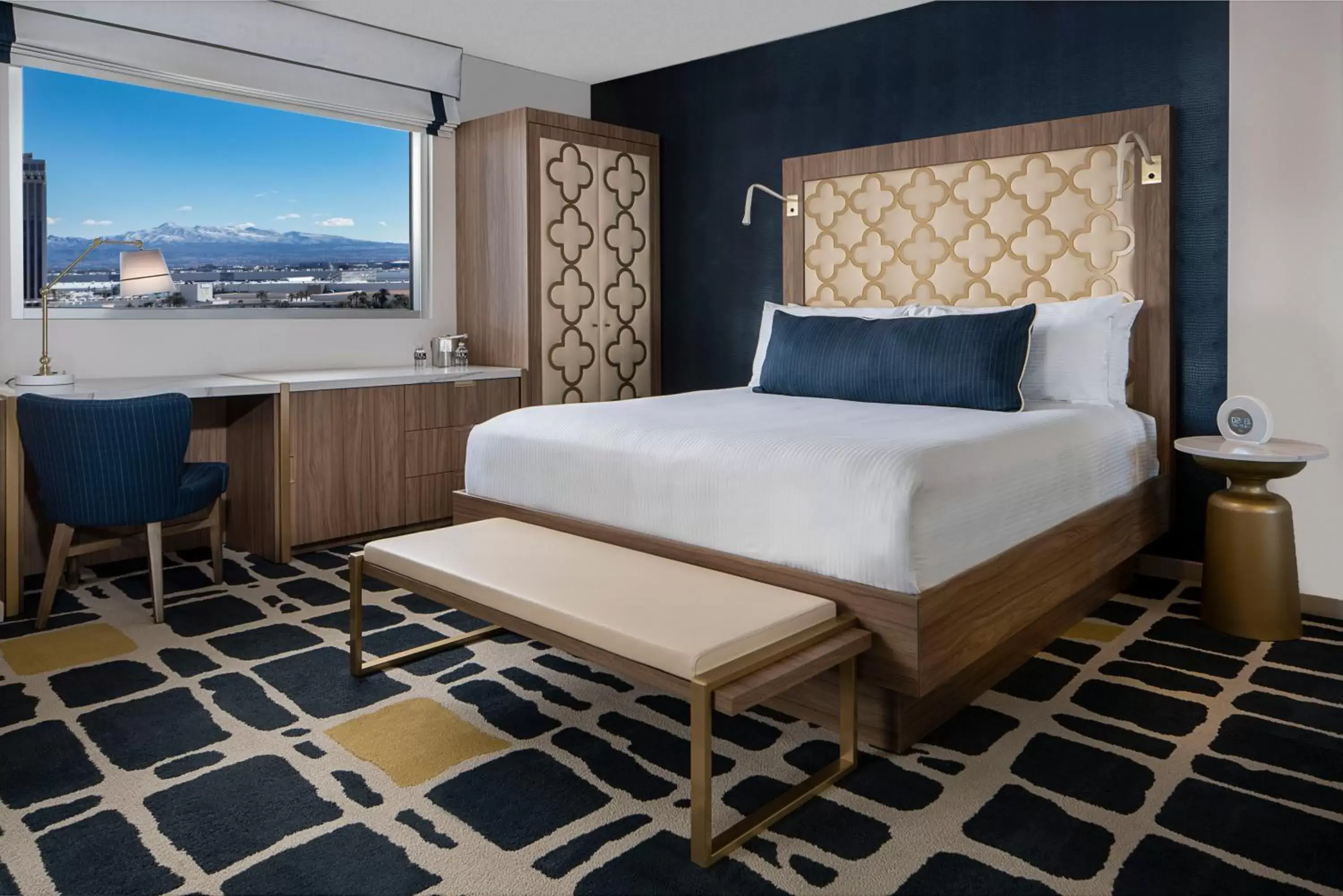 Bedroom, Bed in SAHARA Las Vegas