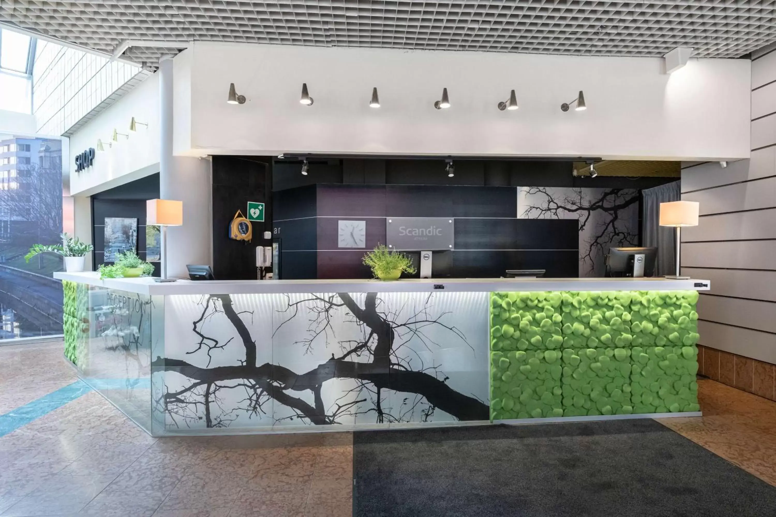 Lobby or reception in Scandic Atrium