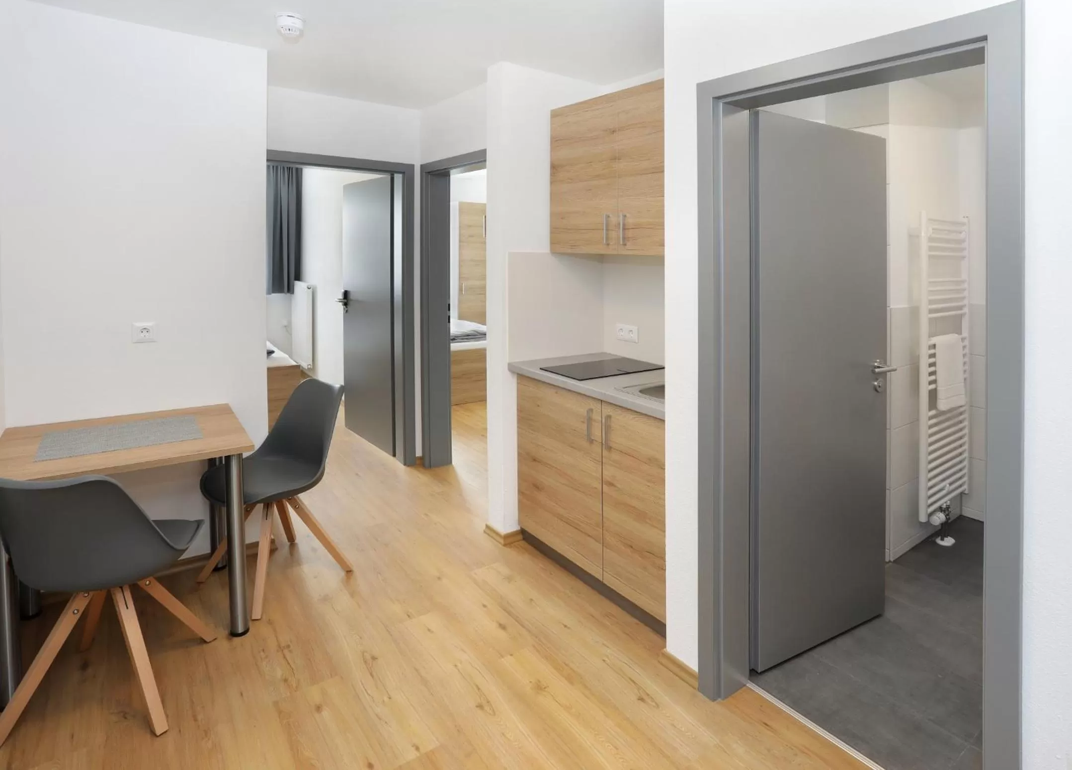 Kitchen or kitchenette in easy sleep Apartmenthotel