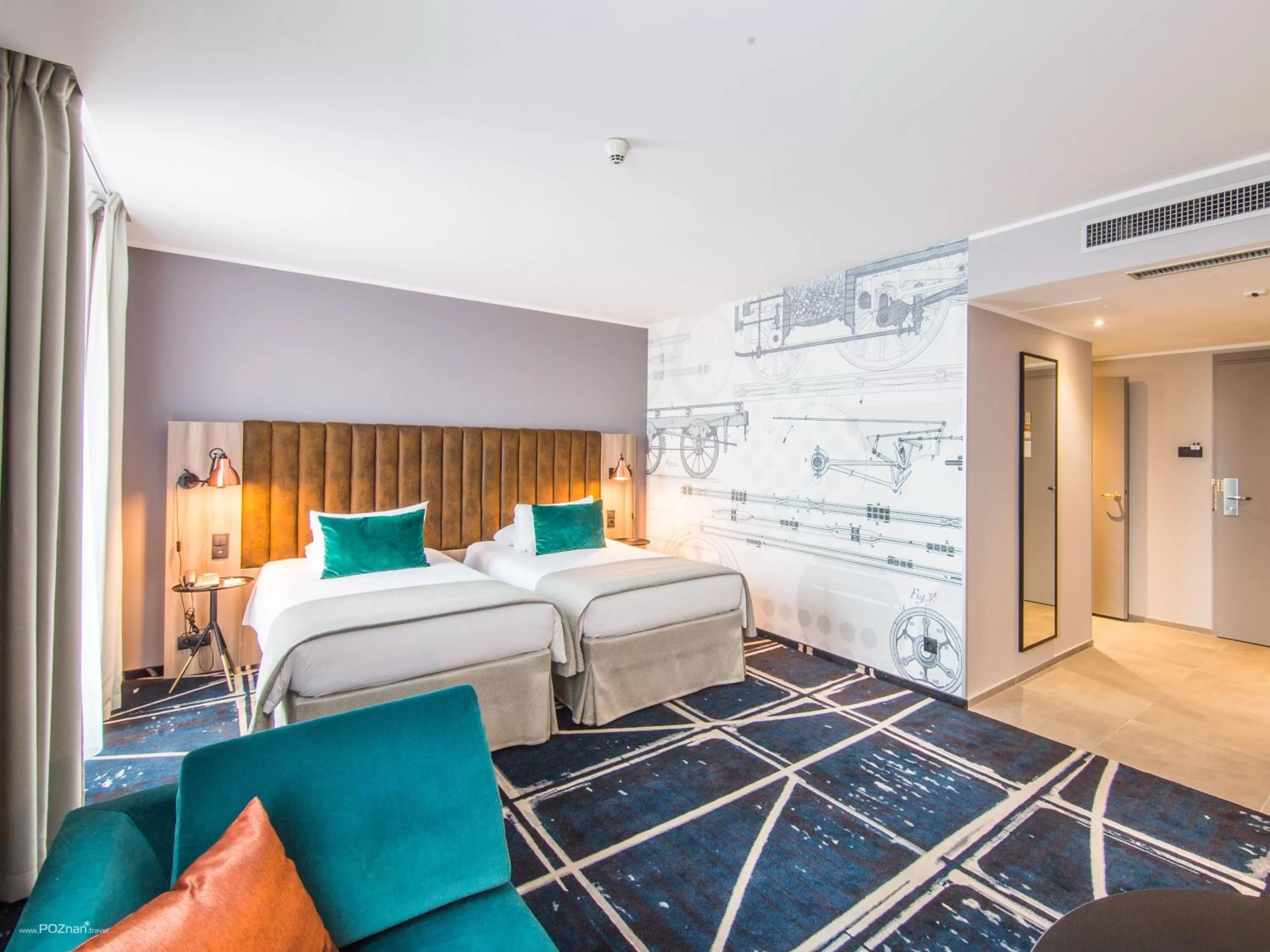 Bed in Hotel Mercure Poznań Centrum