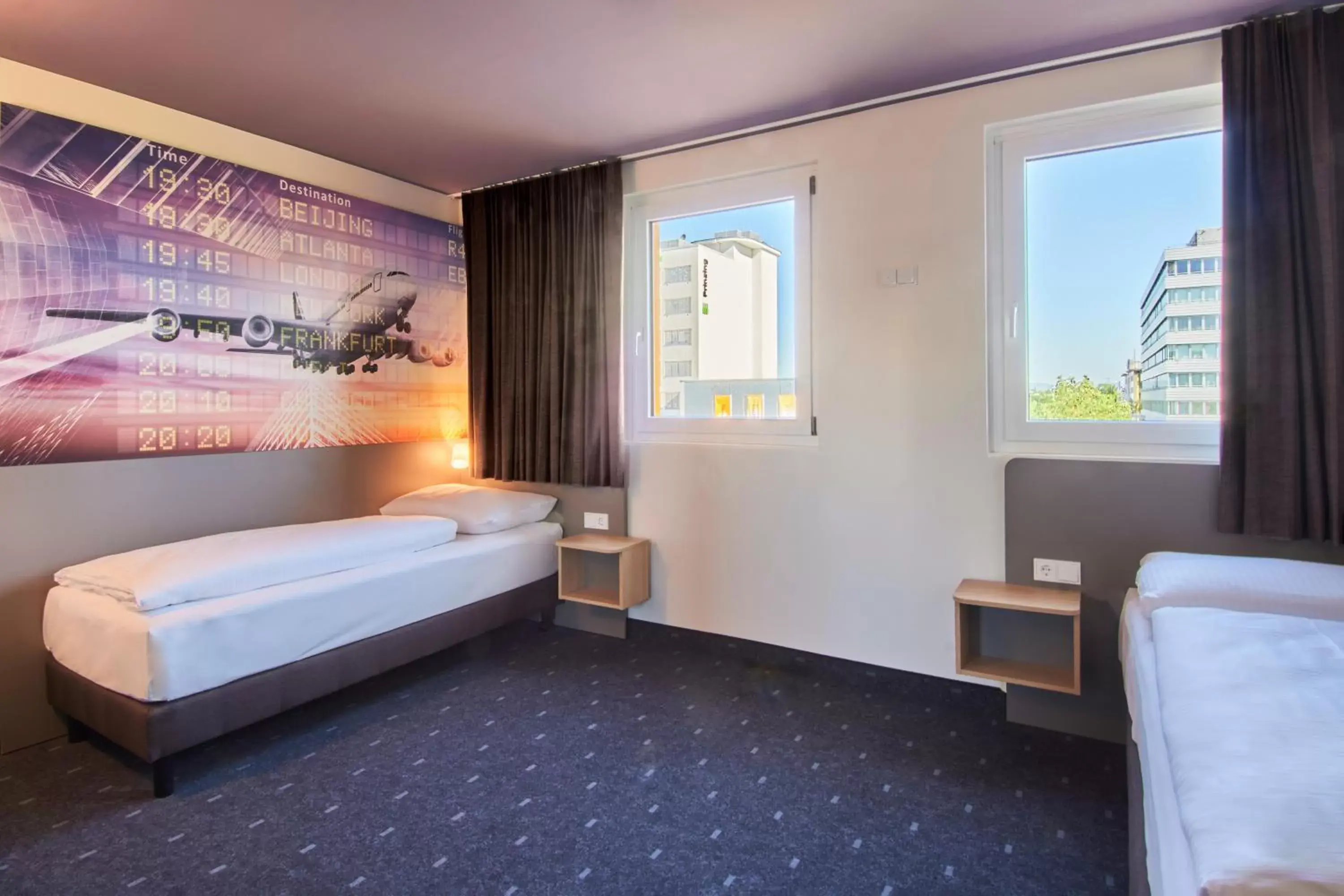 Photo of the whole room, Bed in B&B Hotel Frankfurt-Airport