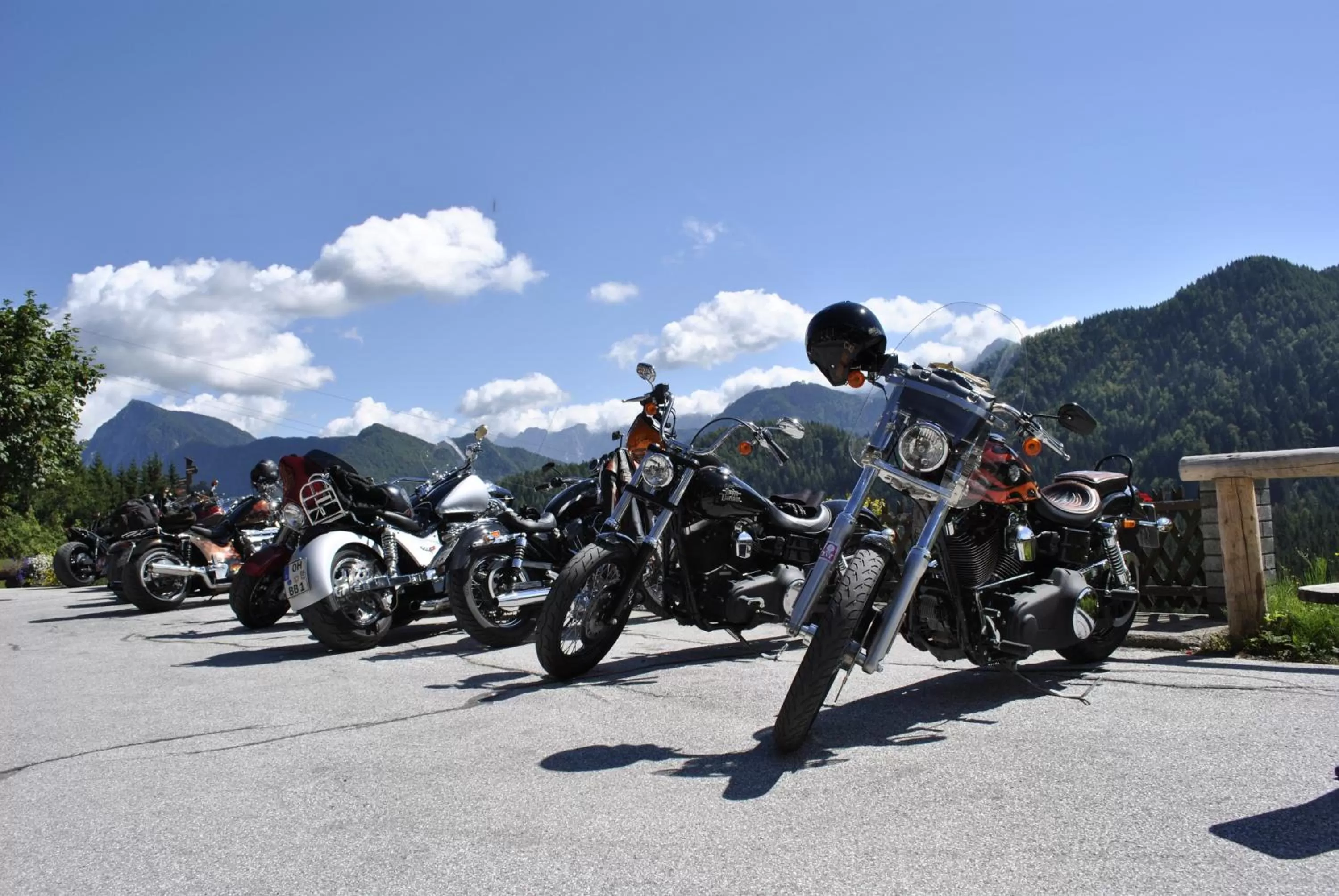 Mountain view in Bed&Breakfast Lausegger