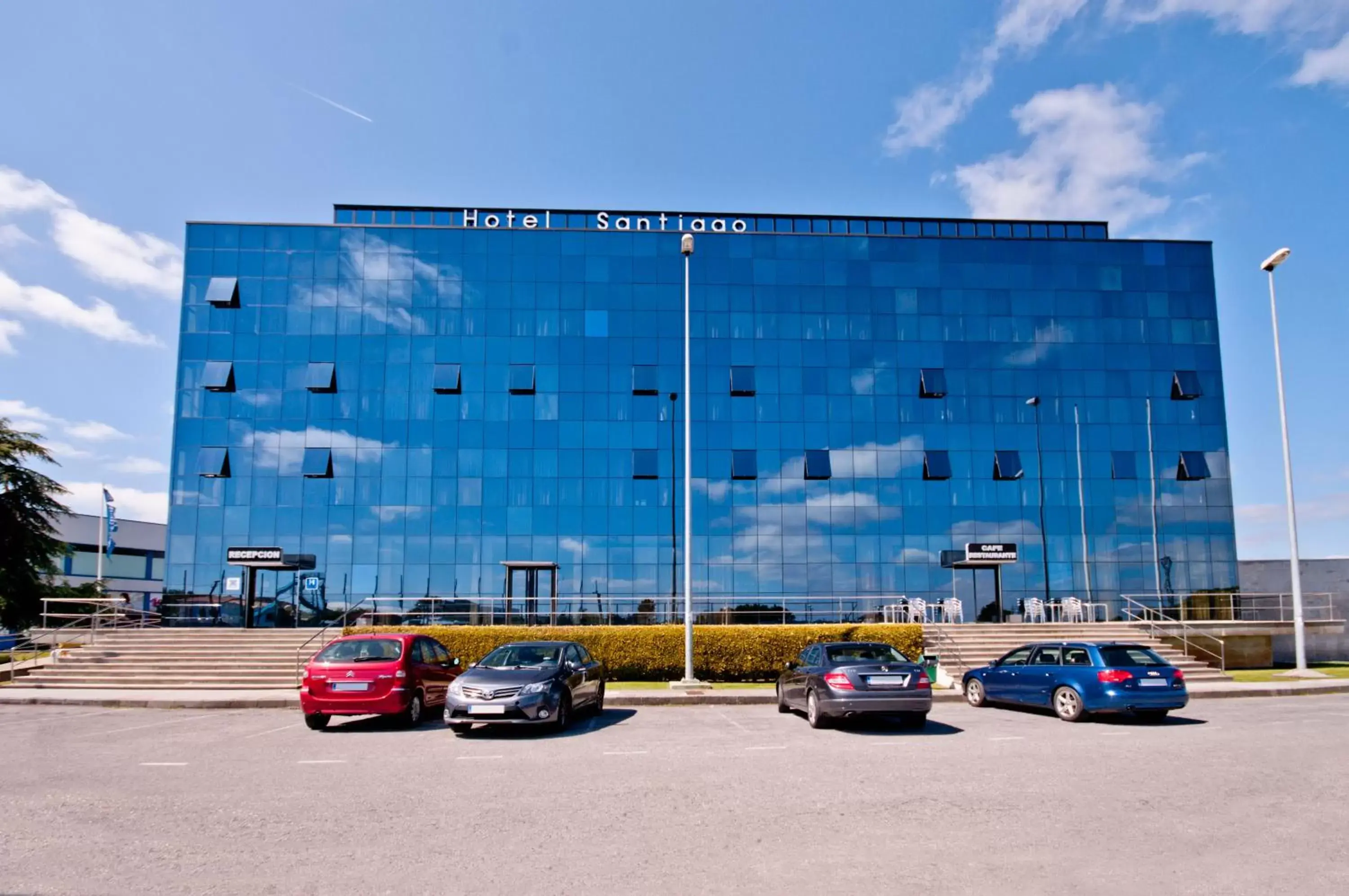 Facade/entrance, Property Building in Hotel Auditorio Santiago & Spa