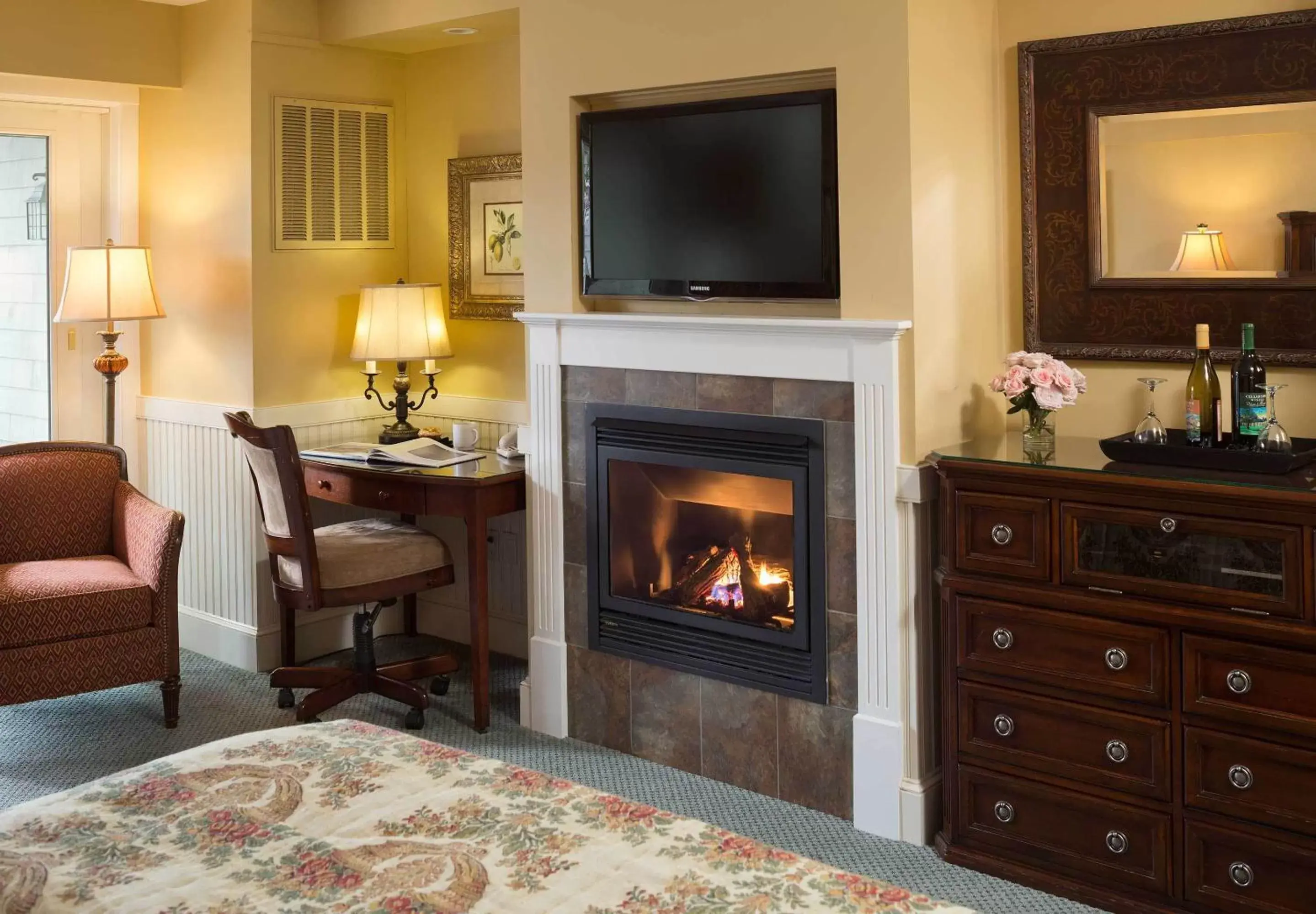 Decorative detail, TV/Entertainment Center in Grand Harbor Inn