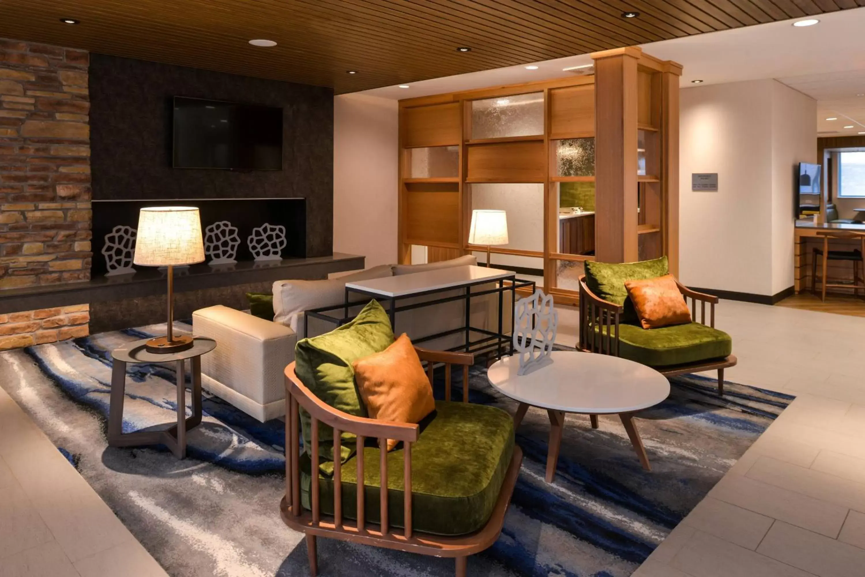 Lobby or reception, Lounge/Bar in Fairfield Inn & Suites by Marriott Columbus Grove City