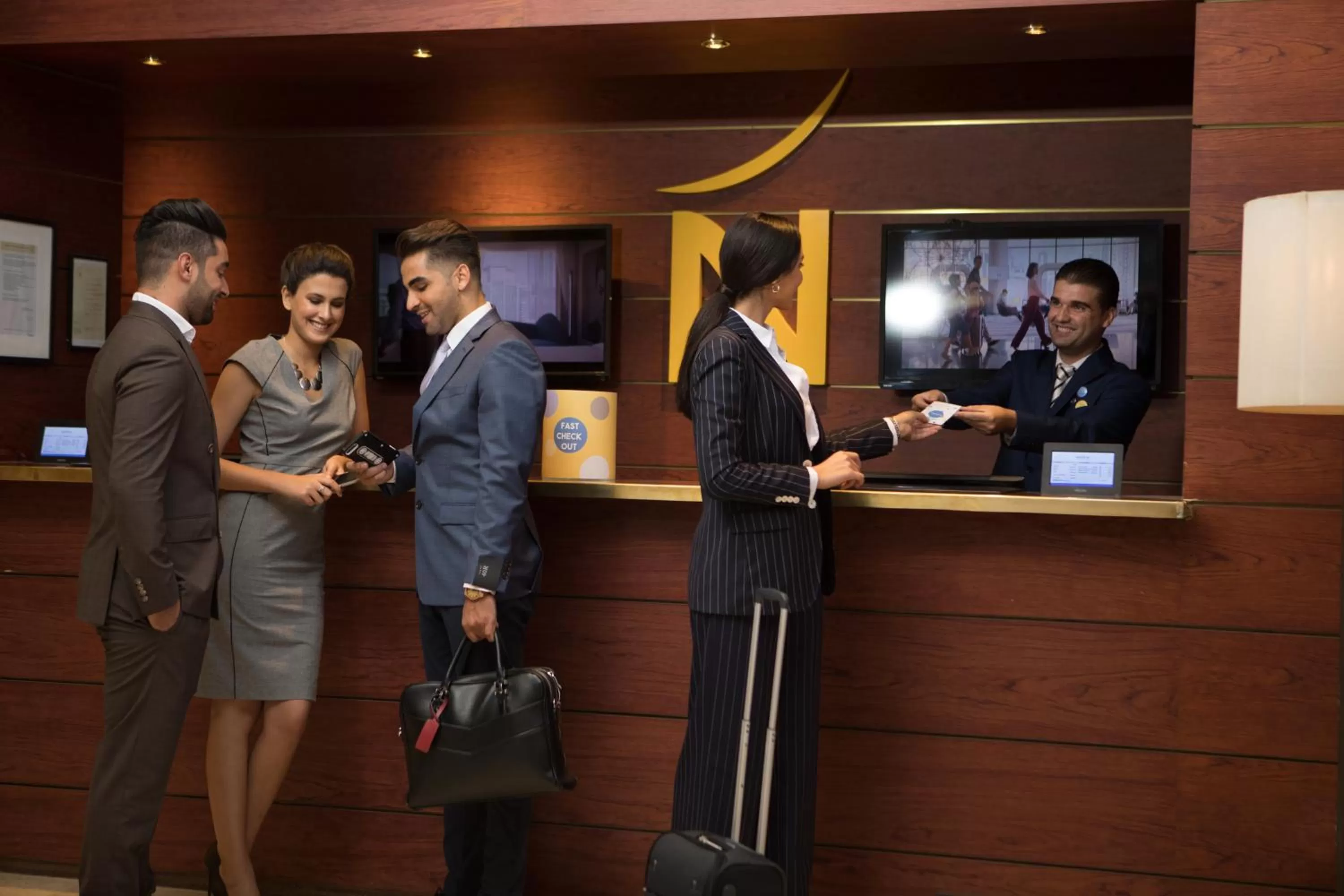 Lobby or reception in Novotel Casablanca City Center