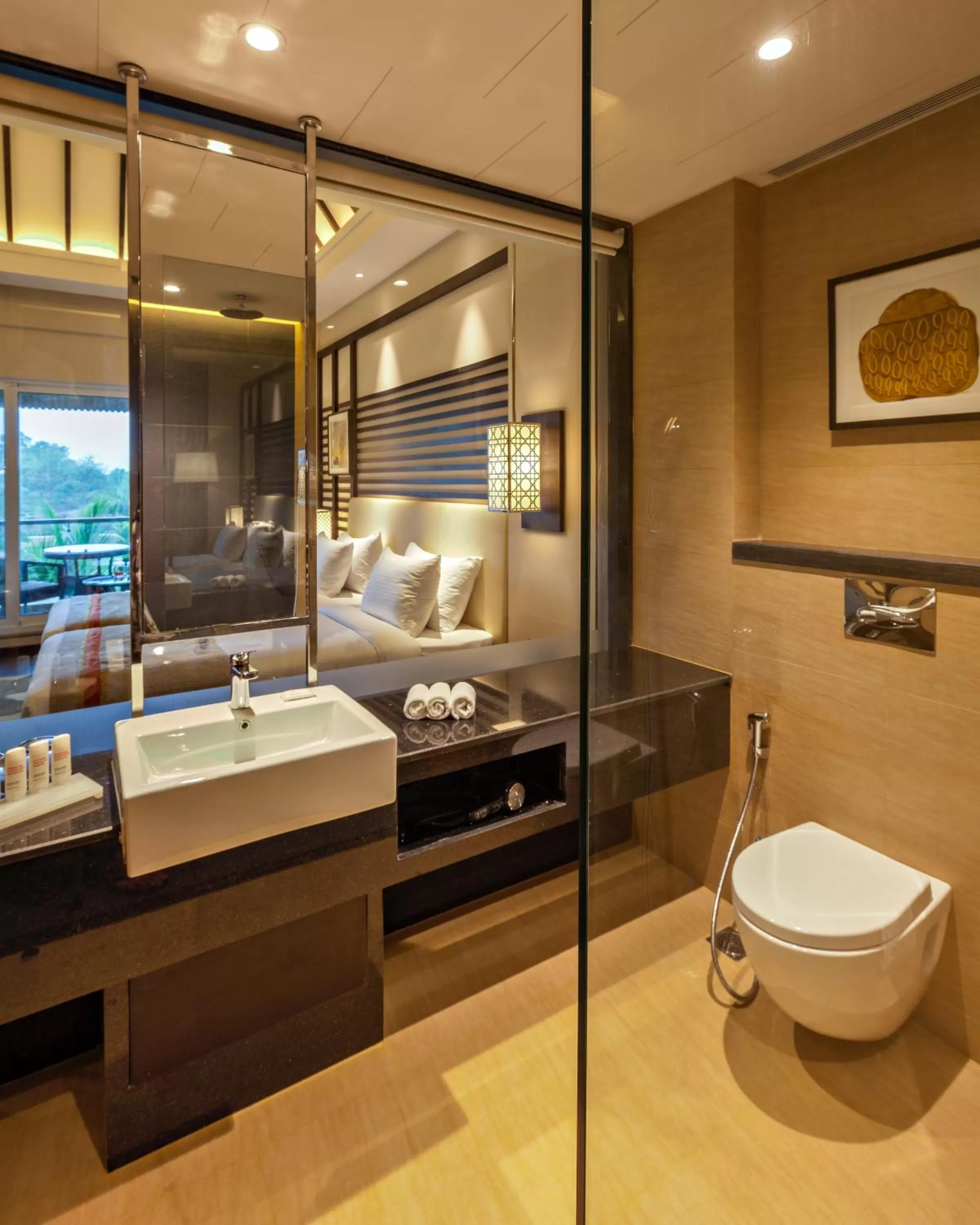 Shower in Radisson Blu Plaza Resort & Convention Centre Karjat