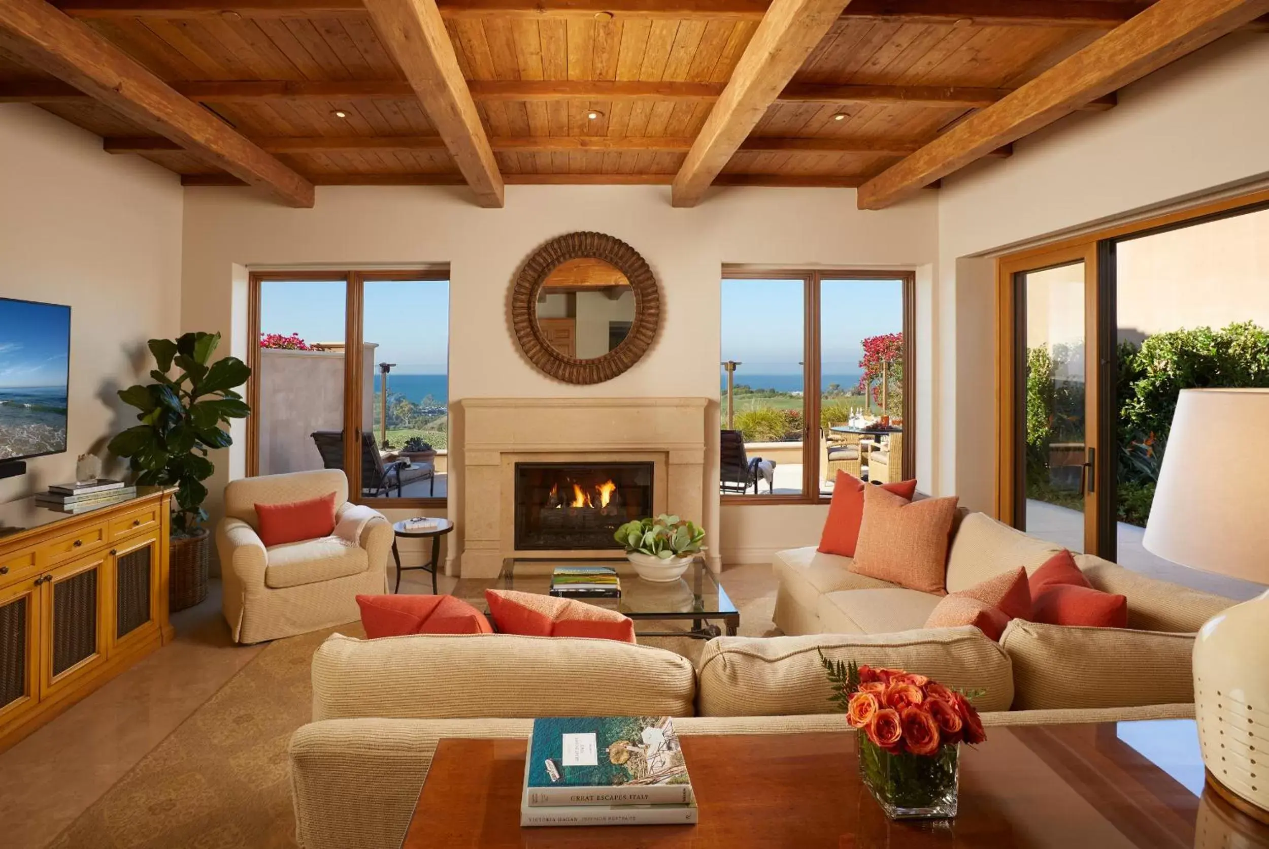 Living room, Seating Area in Resort at Pelican Hill