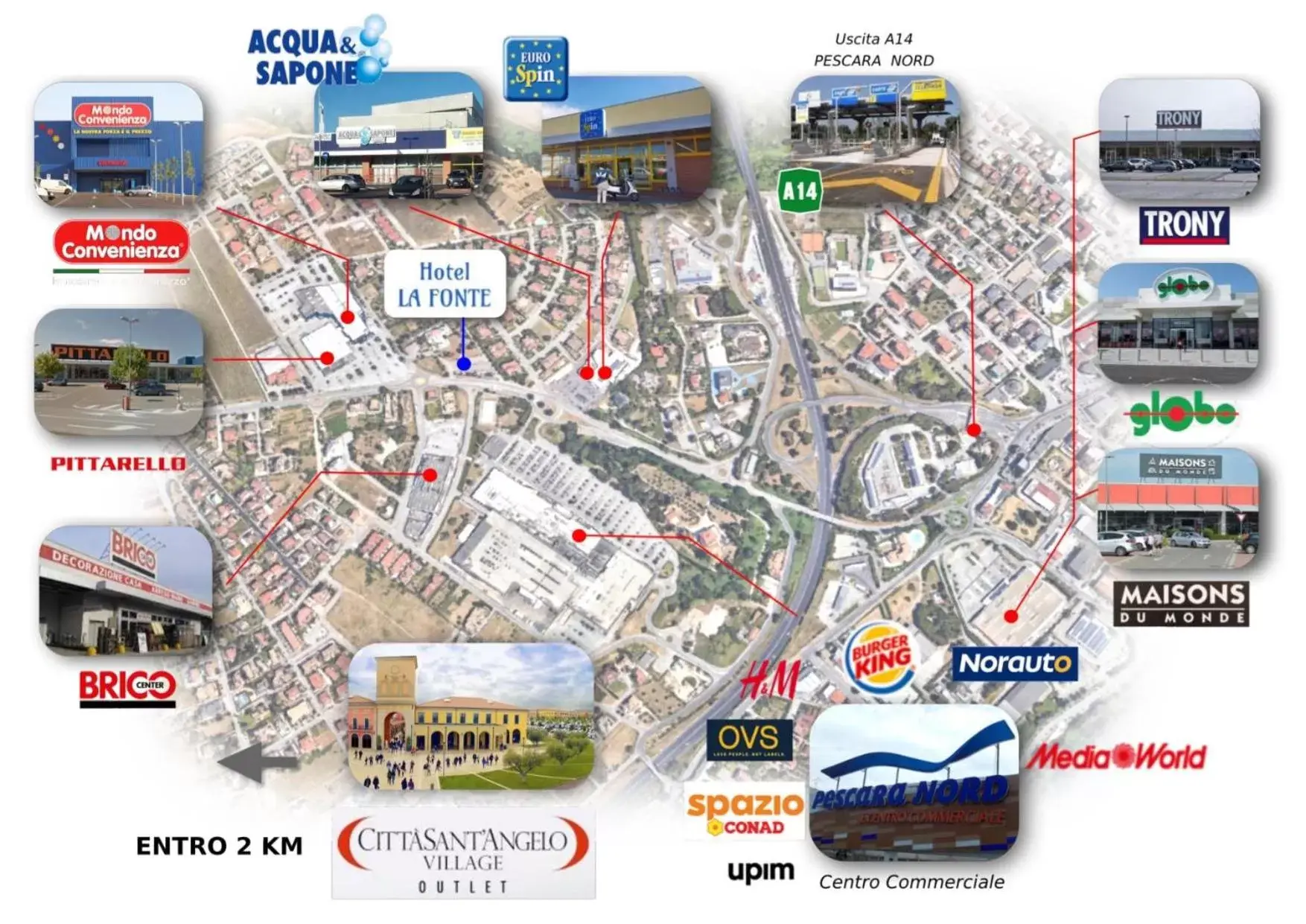 Location, Floor Plan in Hotel La Fonte