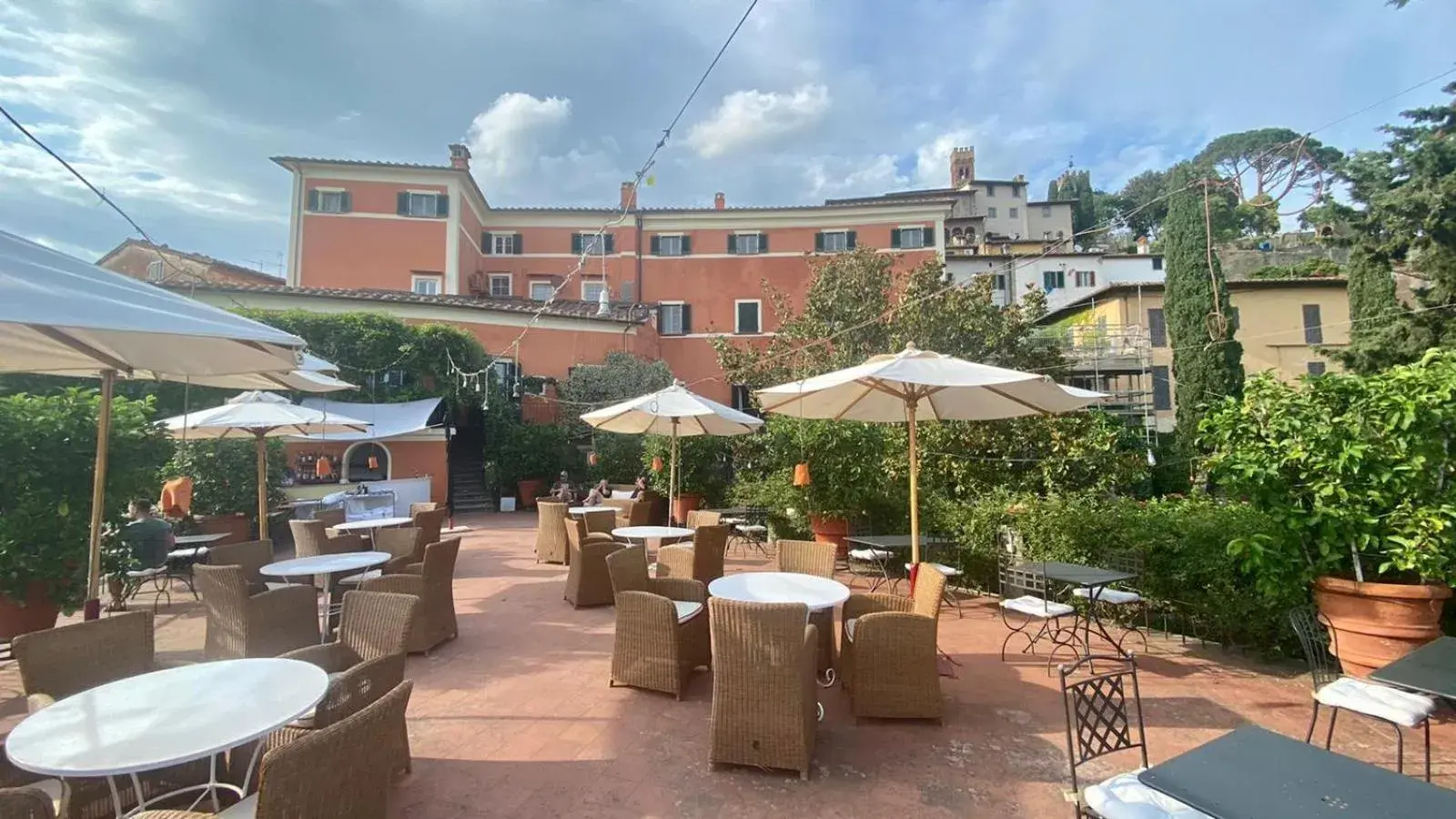 Balcony/Terrace, Restaurant/Places to Eat in Hotel Villa Sermolli