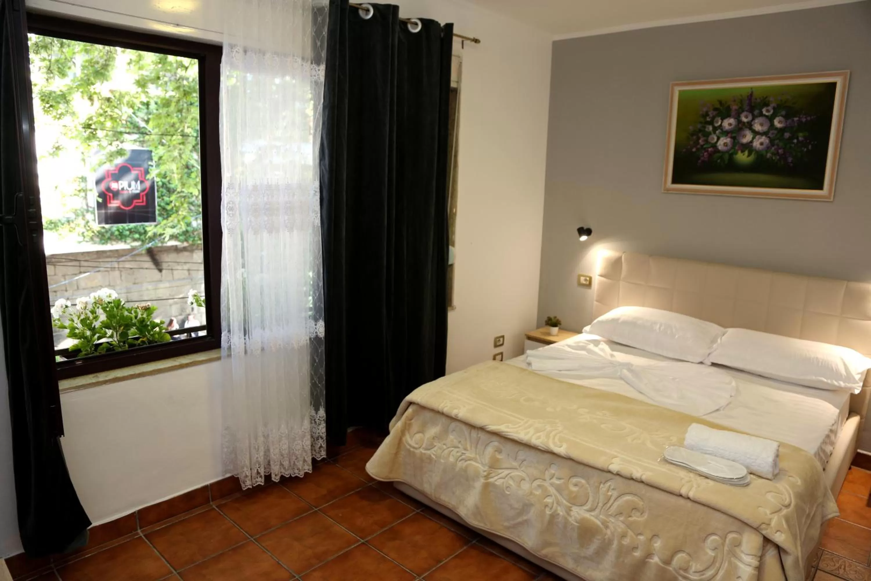 Bed in Hotel Millenium Tirana