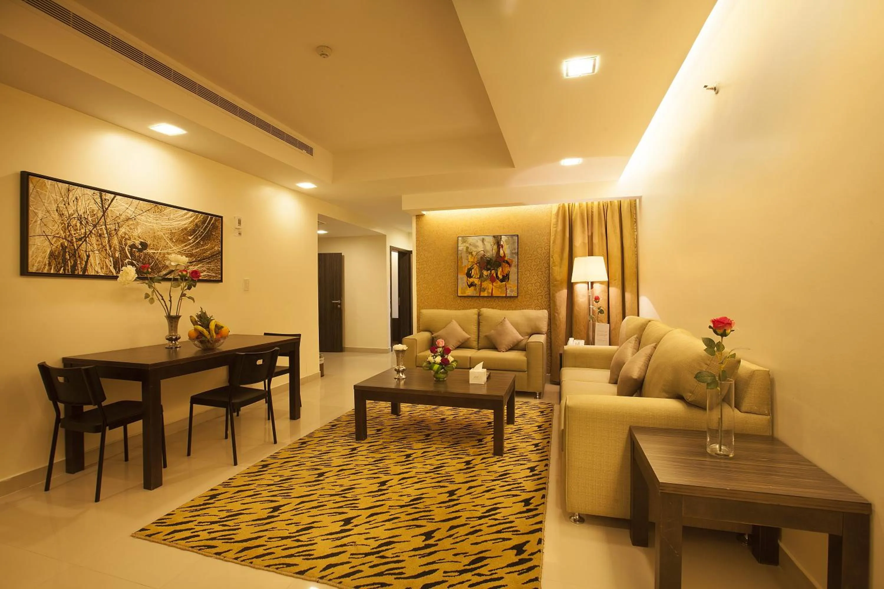Living room in Hayat Watheer for serviced Apartment