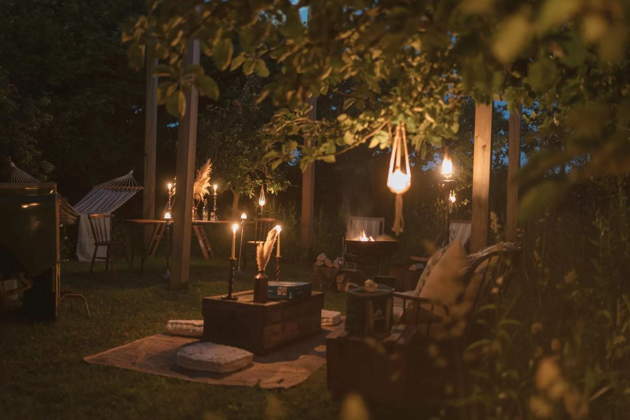 Evening entertainment in Outbuildings Dorset