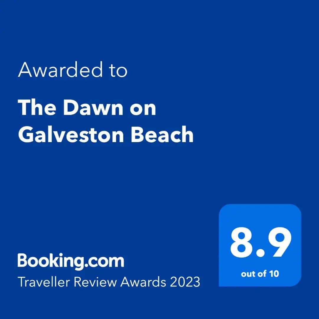 Logo/Certificate/Sign/Award in The Dawn on Galveston Beach