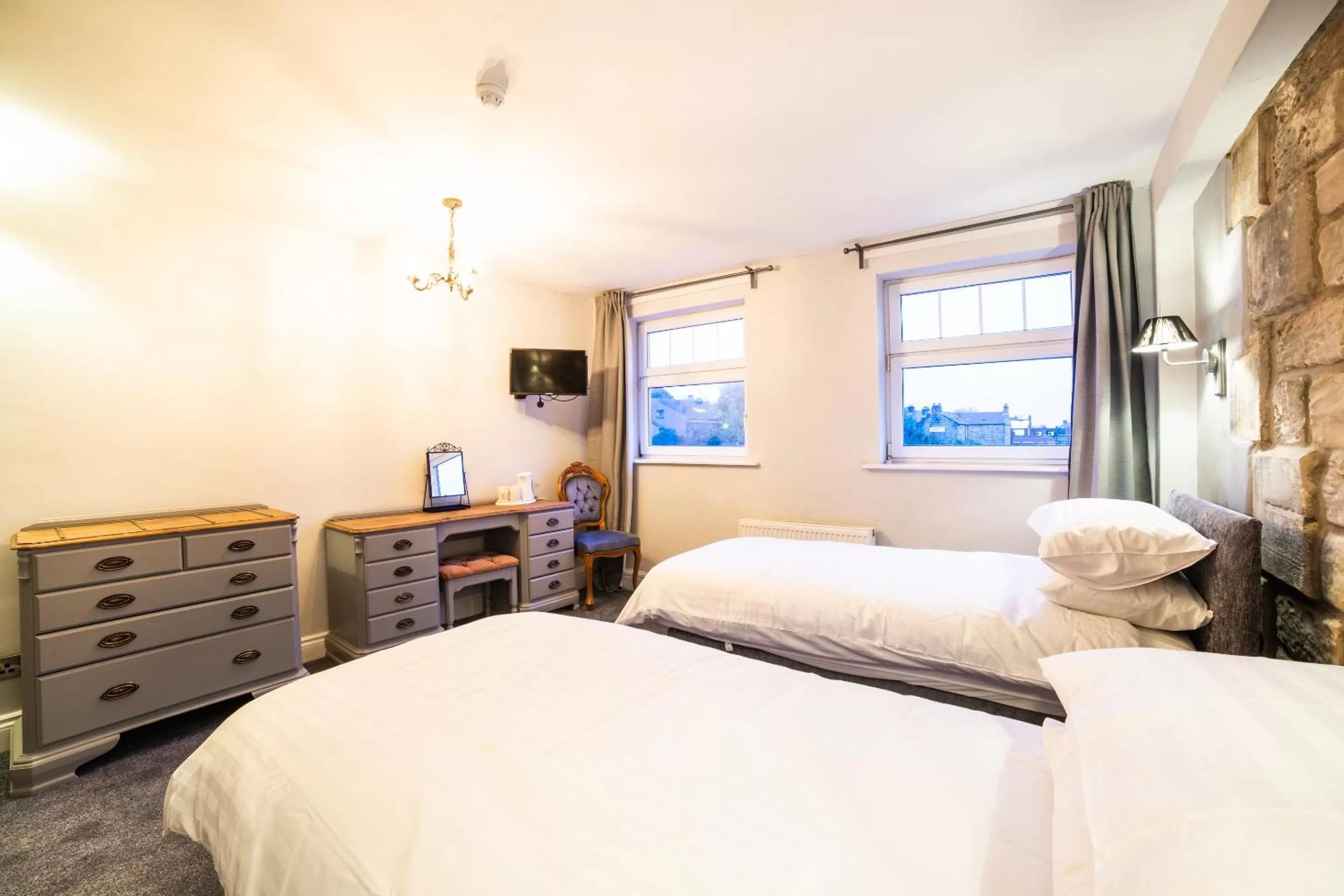 Bed in Churchill's Hotel