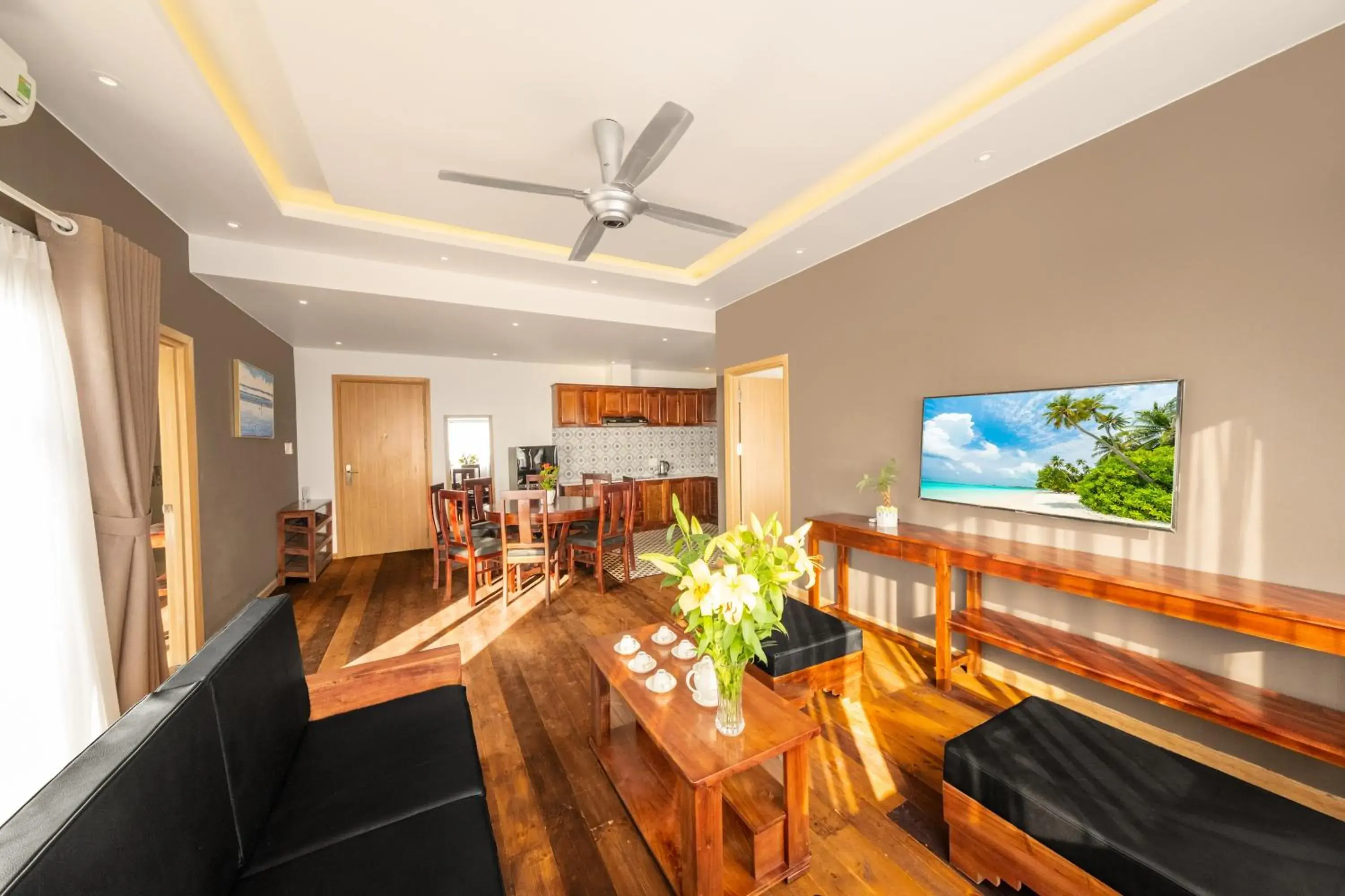 Living room in Gaia Hotel PhuQuoc